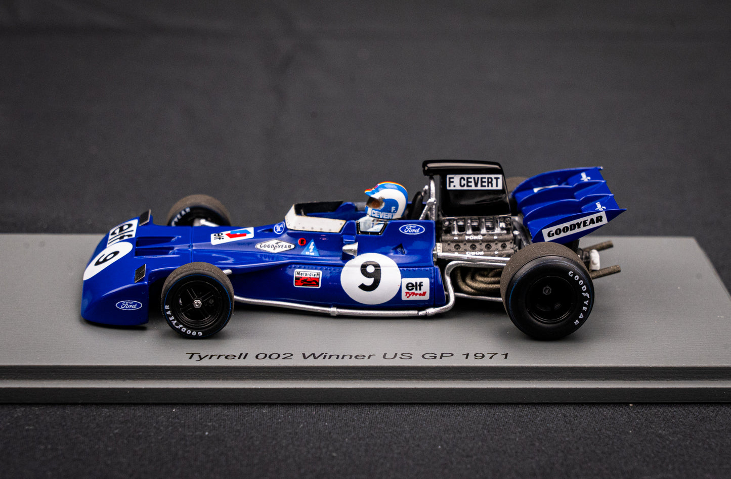 Tyrell 002 #9 Francois Cevert - Winner GP USA 1971 - Spark 1:43