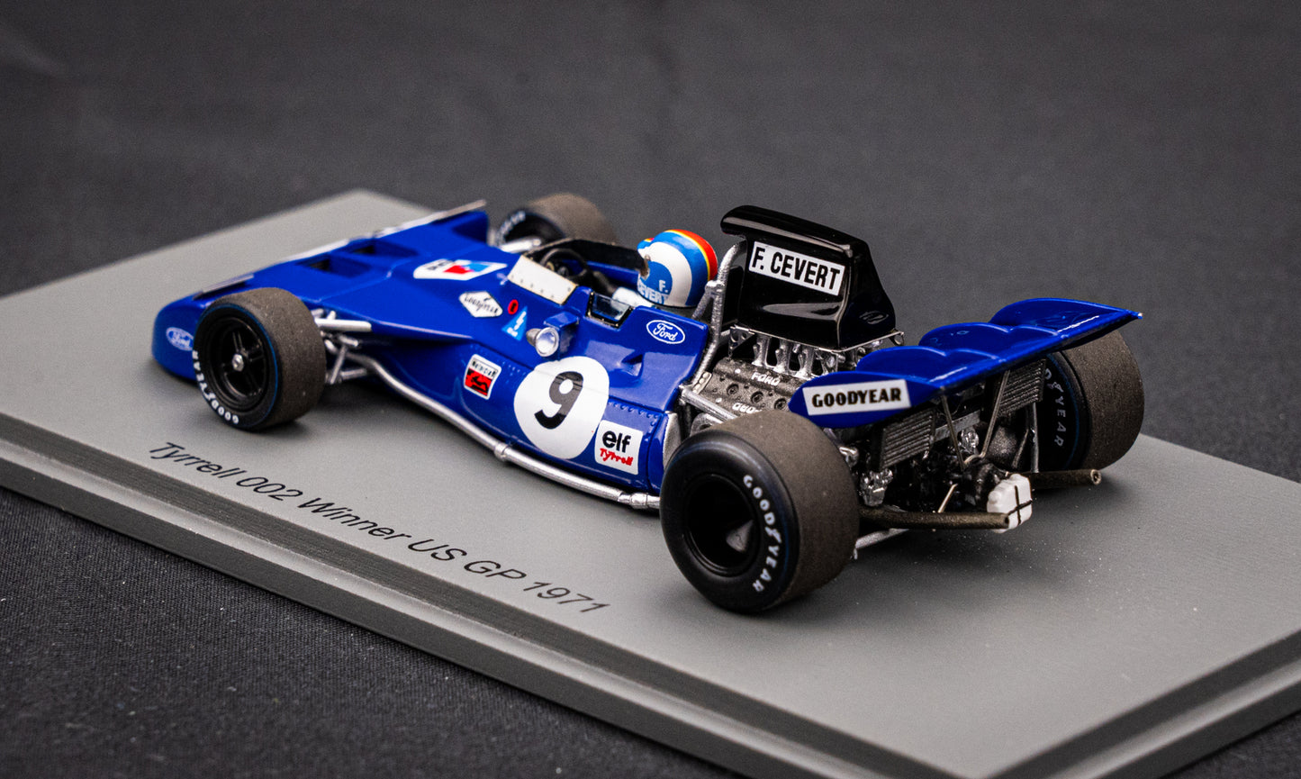 Tyrell 002 #9 Francois Cevert - Winner GP USA 1971 - Spark 1:43