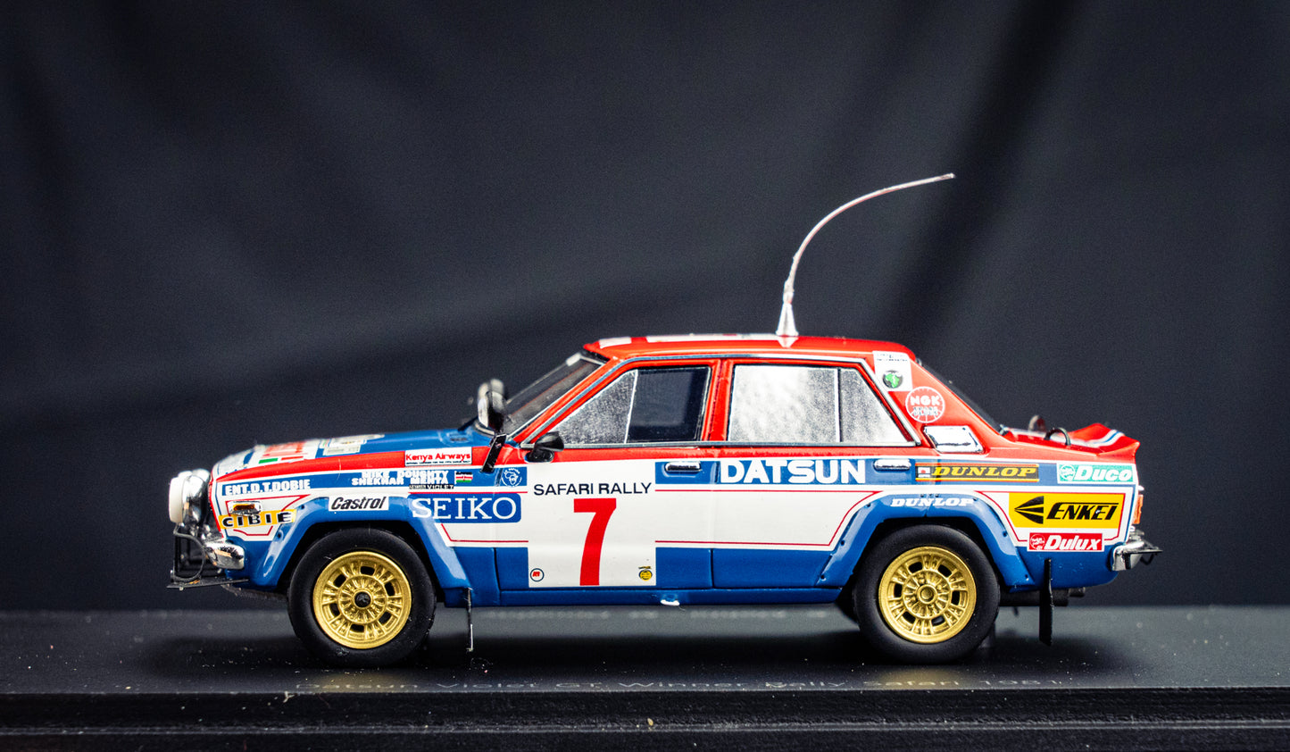 Datsun Violet GT #7 S. Mehta / M. Doughty - Sieger Safari Rallye 1981 - Spark 1:43