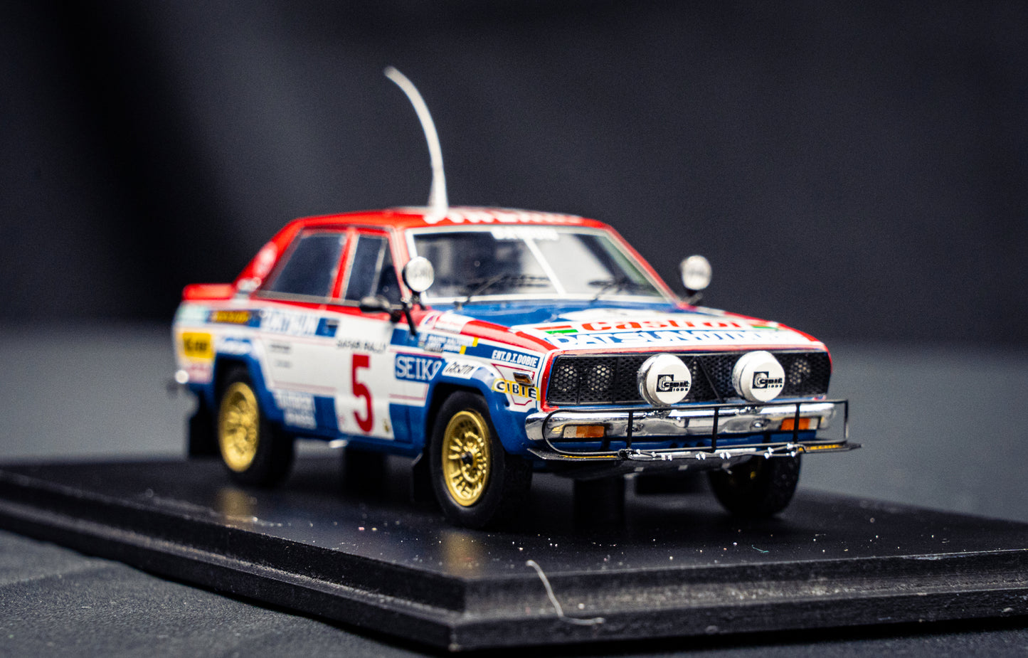 Datsun Violet GT #5 R. Aaltonen / L. Drews - 2nd Safari Rallye 1981 - Spark 1:43
