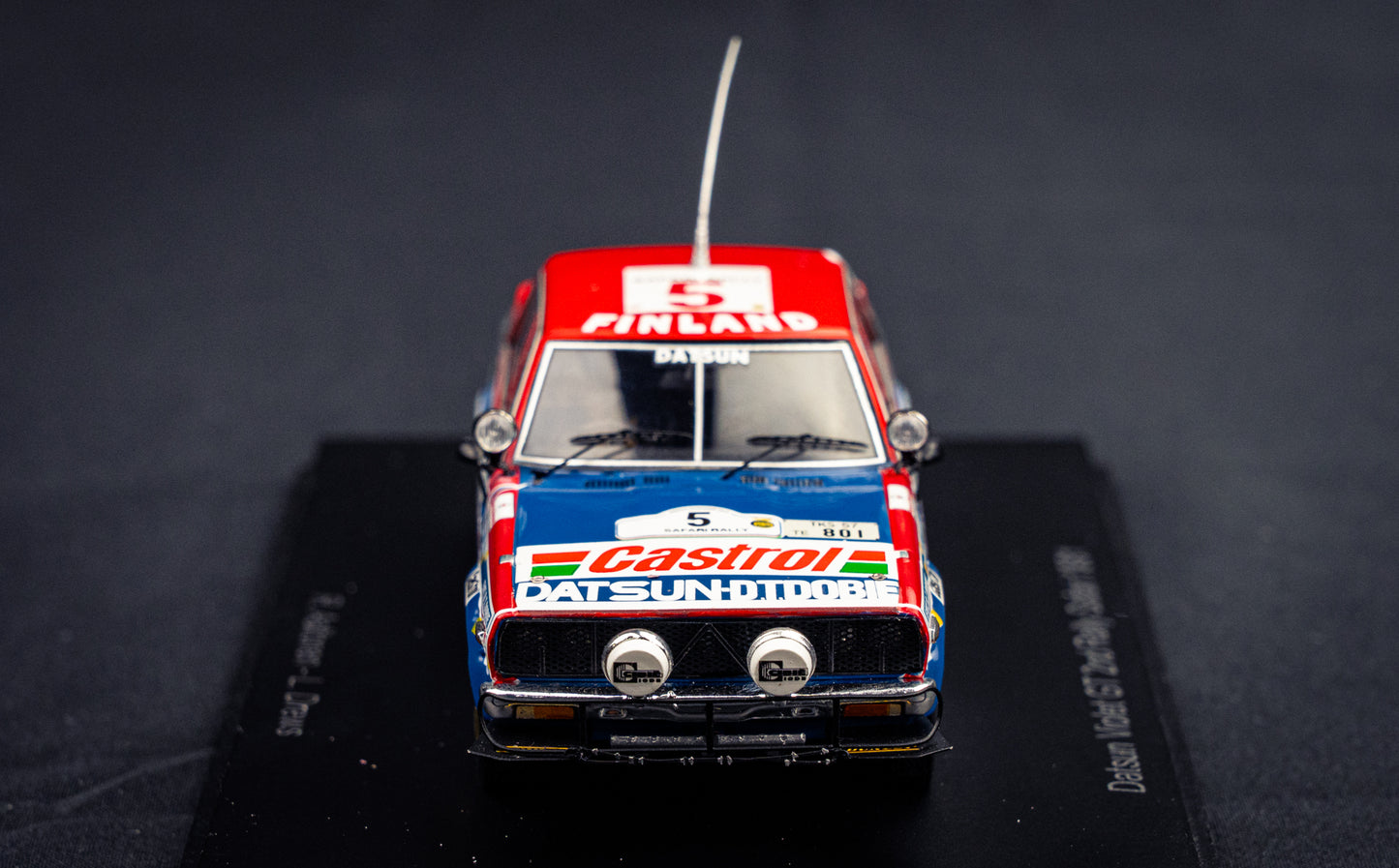 Datsun Violet GT #5 R. Aaltonen / L. Drews - 2nd Safari Rallye 1981 - Spark 1:43