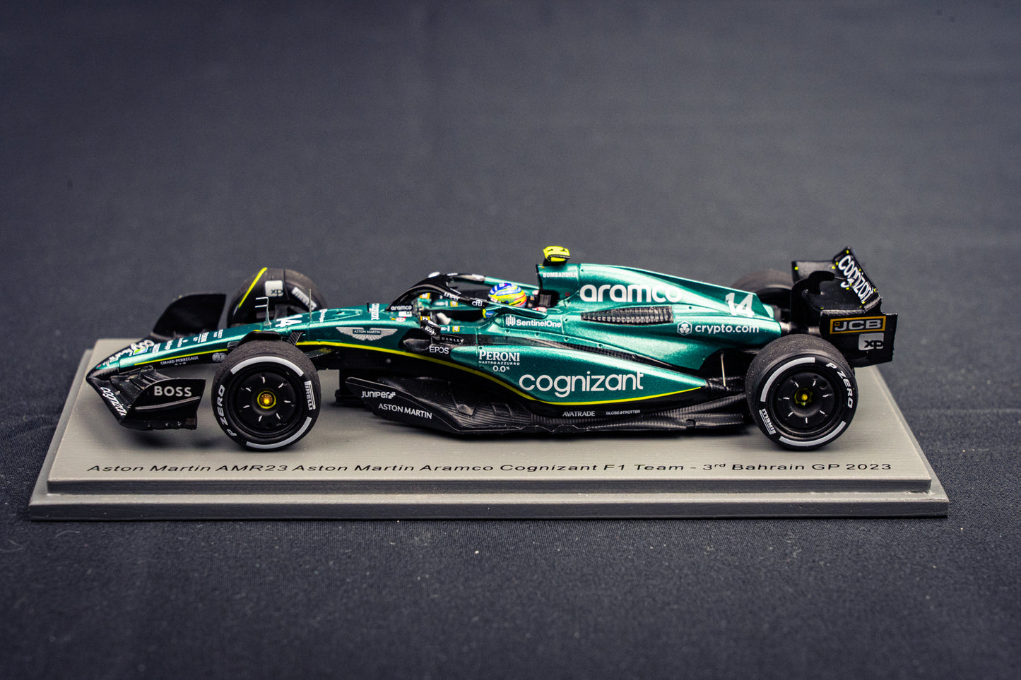 Fernando Alonso Aston Martin AMR23 #14 P3 GP Bahrain 2023 - Spark 1:43