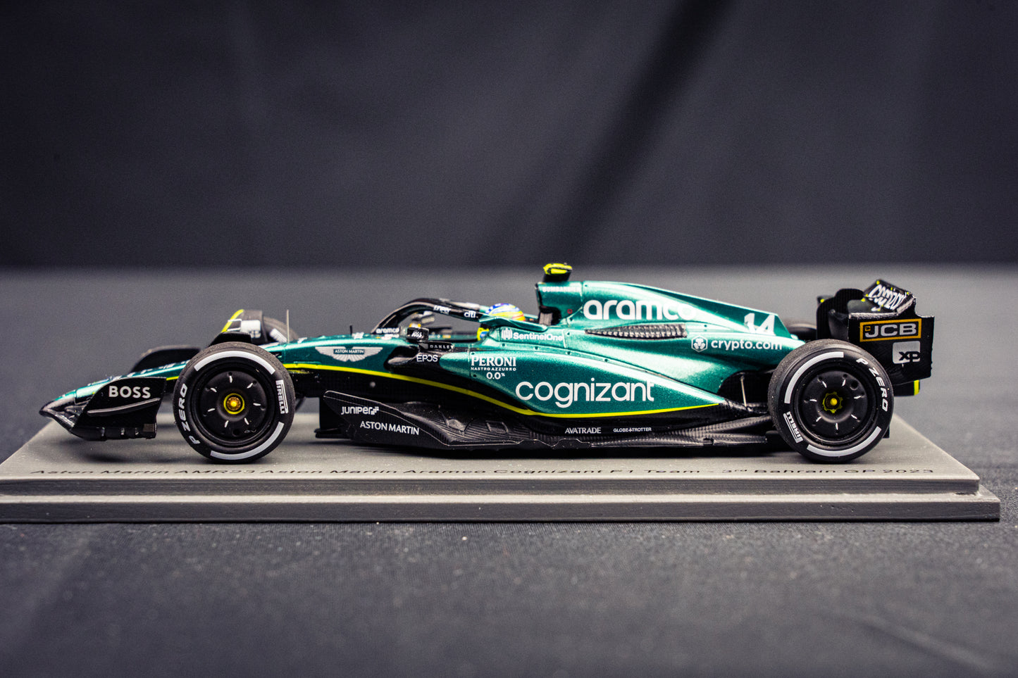 Fernando Alonso Aston Martin AMR23 #14 P3 GP Bahrain 2023 - Spark 1:43