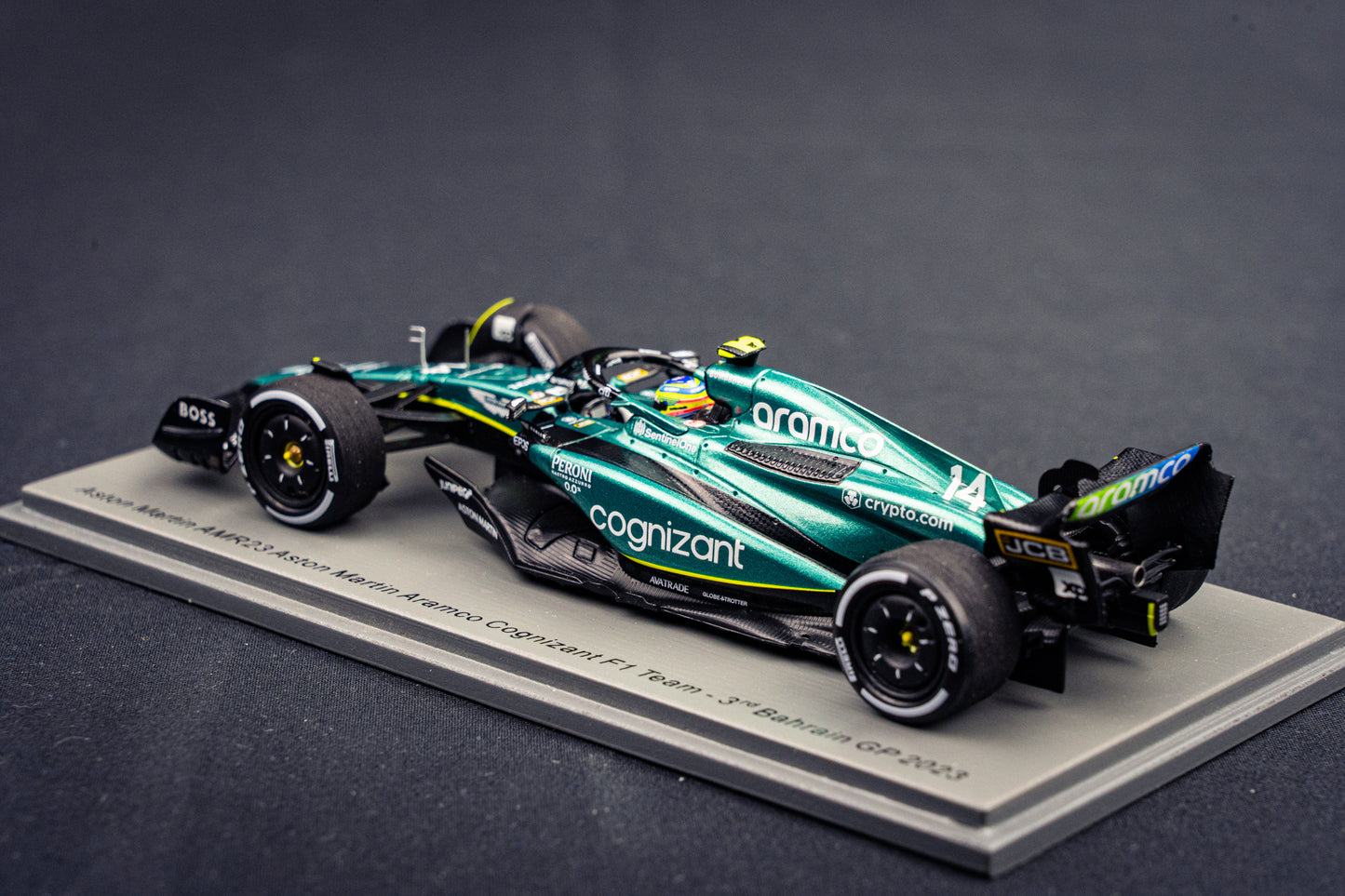 Fernando Alonso Aston Martin AMR23 #14 P3 GP Bahrain 2023 - Spark 1:43