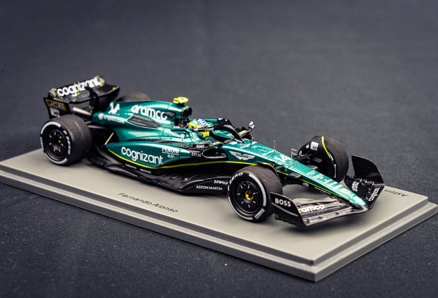 Fernando Alonso Aston Martin AMR23 #14 P3 GP Bahrain 2023 - Spark 1:43