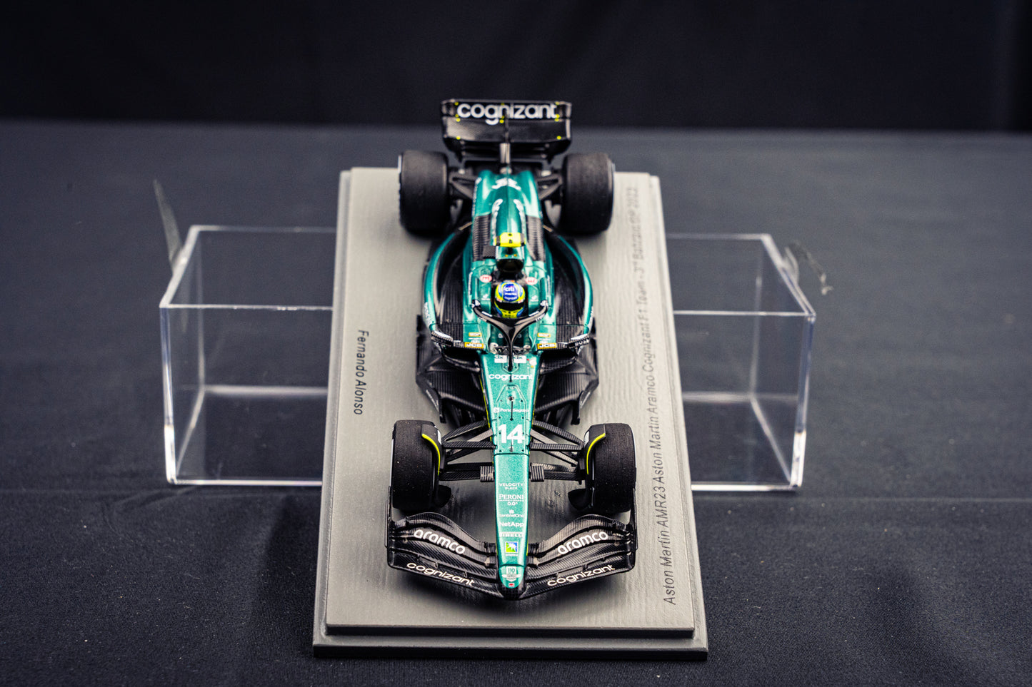 Fernando Alonso Aston Martin AMR23 #14 P3 GP Bahrain 2023 - Spark 1:43