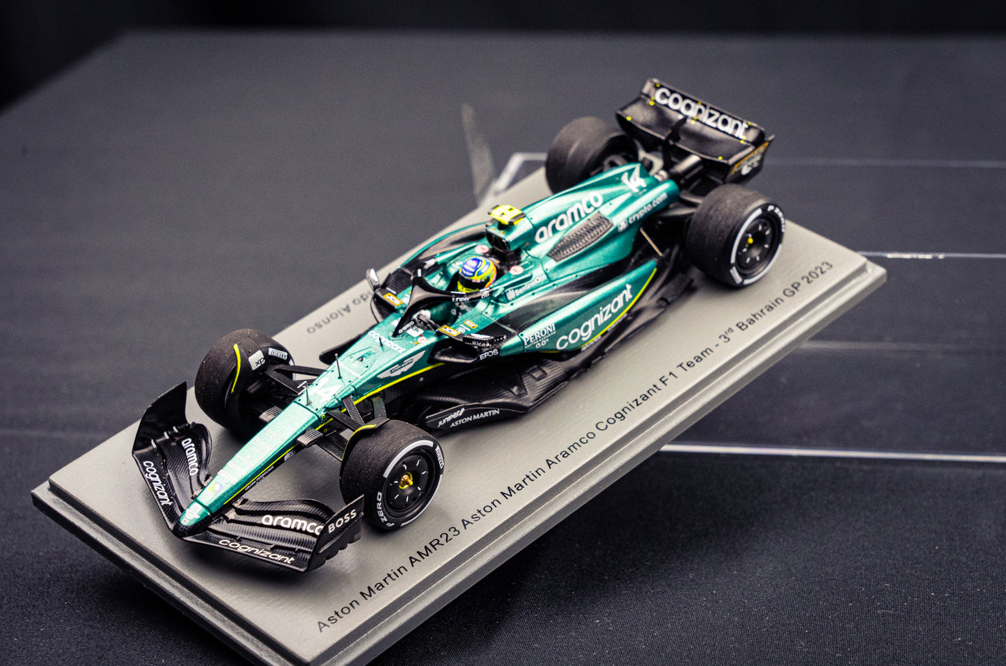 Fernando Alonso Aston Martin AMR23 #14 P3 GP Bahrain 2023 - Spark 1:43