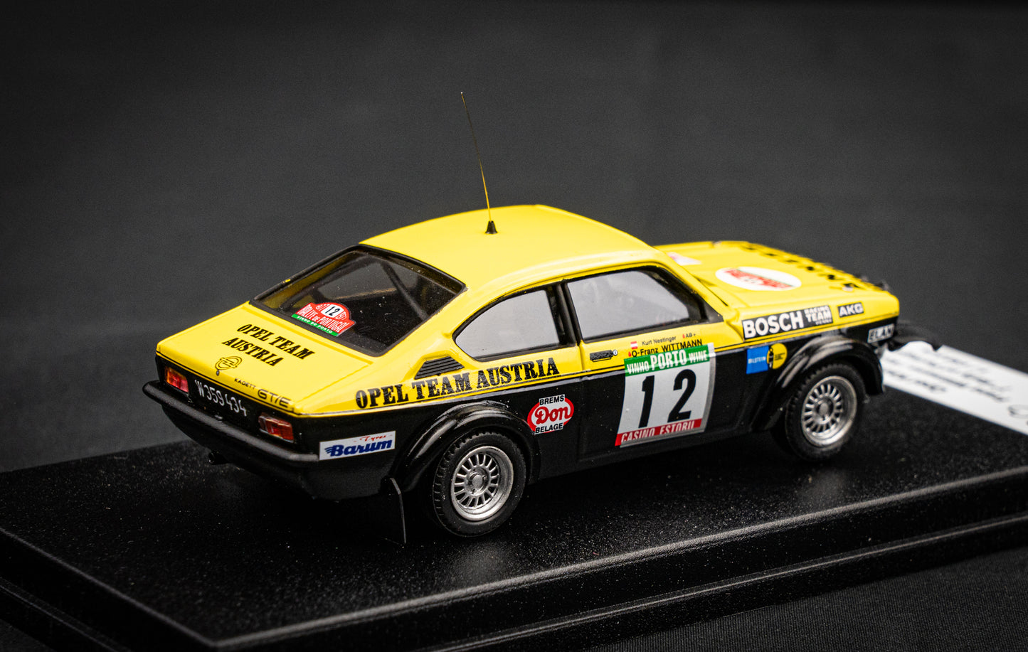 Opel Kadett GT/E #12 - Wittmann / Nestinger - lim. 150 Stk. P7 Portugal Rallye 1977 1:43
