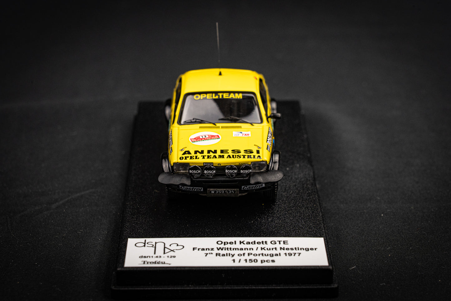 Opel Kadett GT/E #12 - Wittmann / Nestinger - lim. 150 Stk. P7 Portugal Rallye 1977 1:43