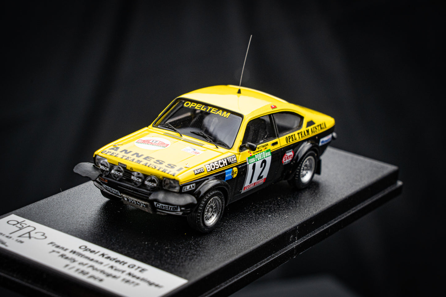 Opel Kadett GT/E #12 - Wittmann / Nestinger - lim. 150 Stk. P7 Portugal Rallye 1977 1:43