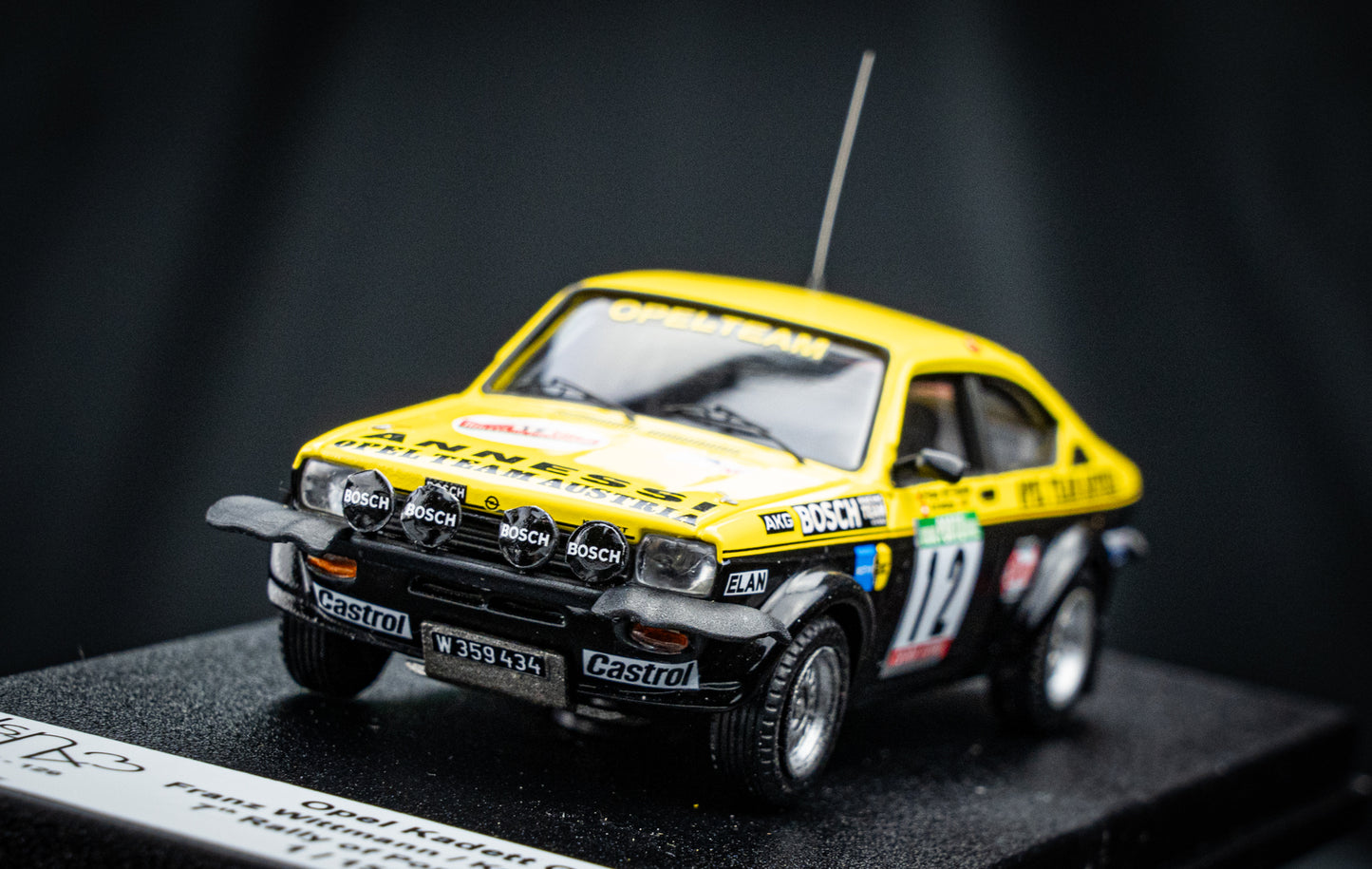Opel Kadett GT/E #12 - Wittmann / Nestinger - lim. 150 Stk. P7 Portugal Rallye 1977 1:43