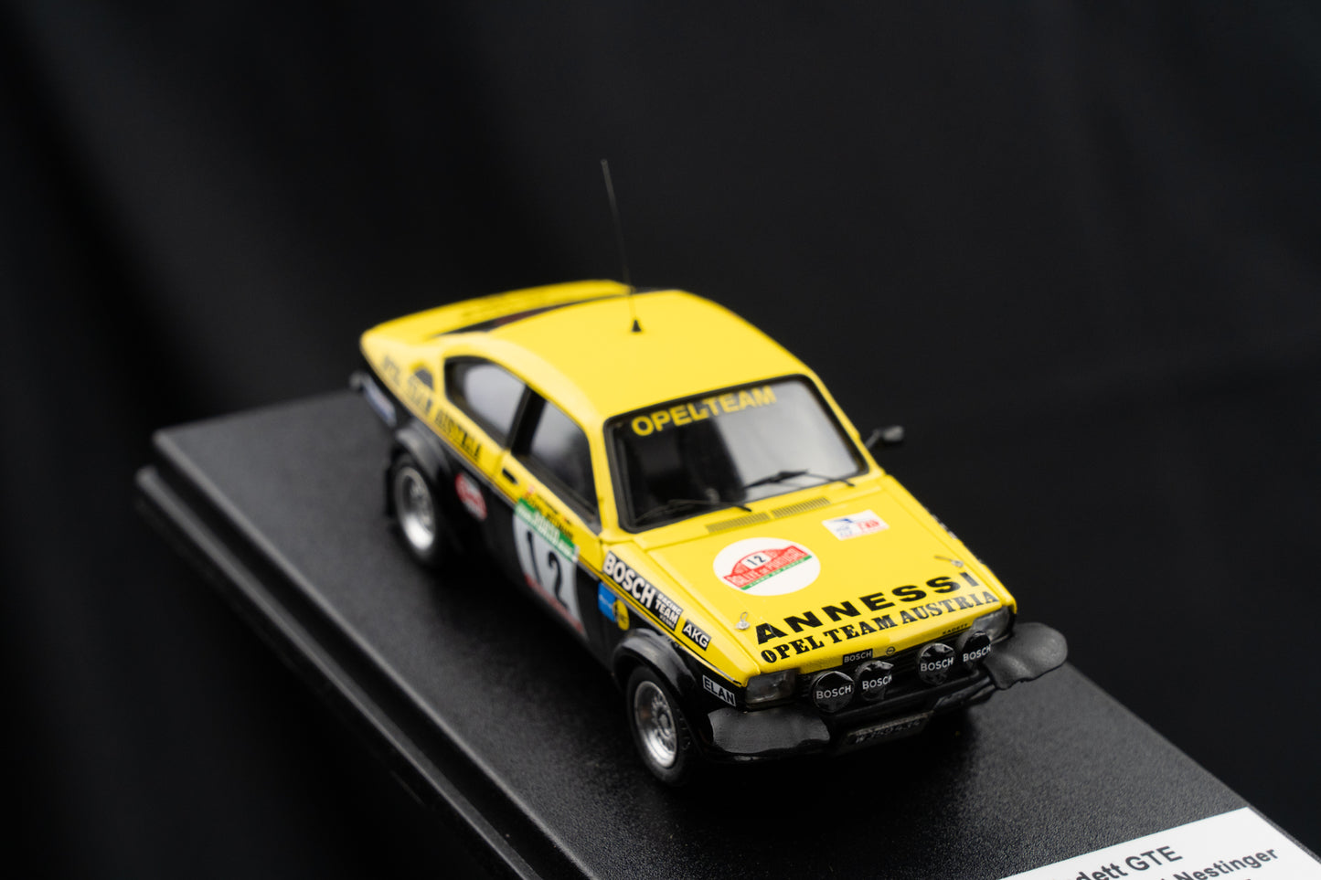 Opel Kadett GT/E #12 - Wittmann / Nestinger - lim. 150 Stk. P7 Portugal Rallye 1977 1:43