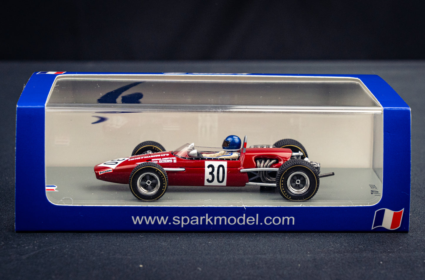 Brabham BT23C #30 lim. 300 Stk. Jacky Ickx - GP de Reims F2 1969 - Spark 1:43