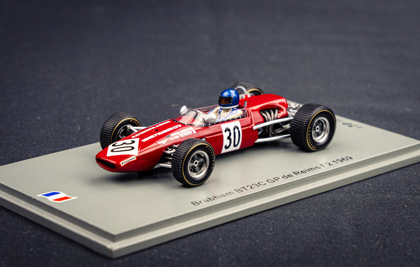 Brabham BT23C #30 lim. 300 Stk. Jacky Ickx - GP de Reims F2 1969 - Spark 1:43