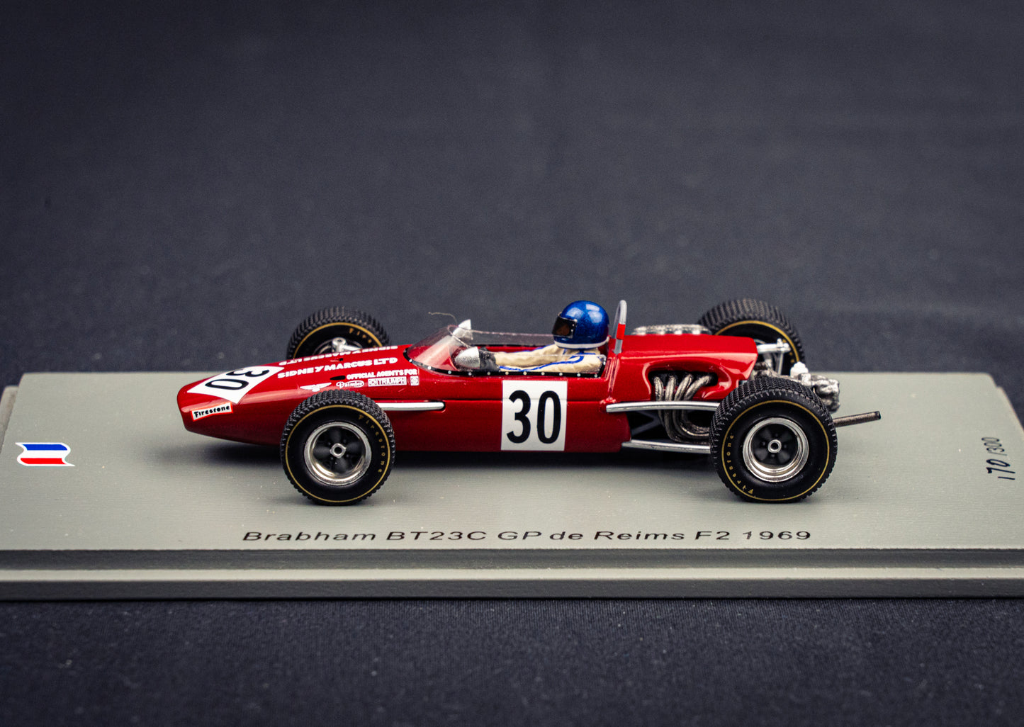 Brabham BT23C #30 lim. 300 Stk. Jacky Ickx - GP de Reims F2 1969 - Spark 1:43