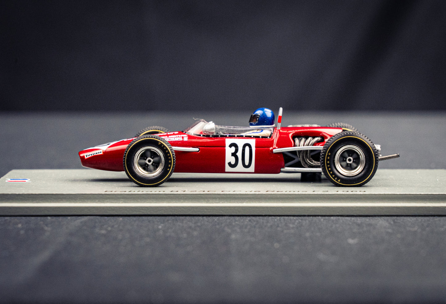 Brabham BT23C #30 lim. 300 Stk. Jacky Ickx - GP de Reims F2 1969 - Spark 1:43