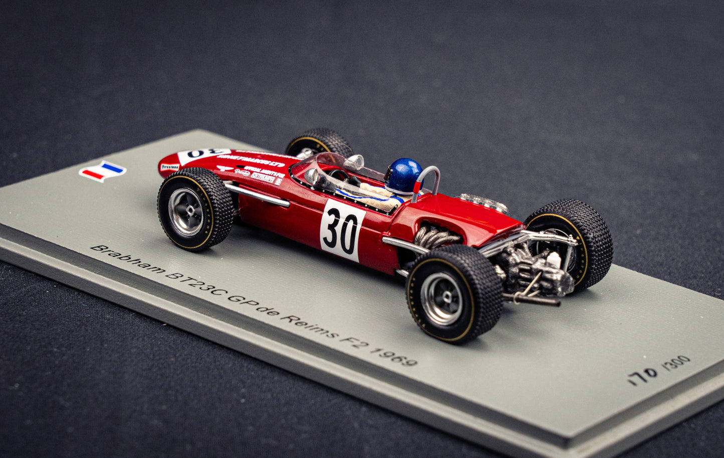 Brabham BT23C #30 lim. 300 Stk. Jacky Ickx - GP de Reims F2 1969 - Spark 1:43