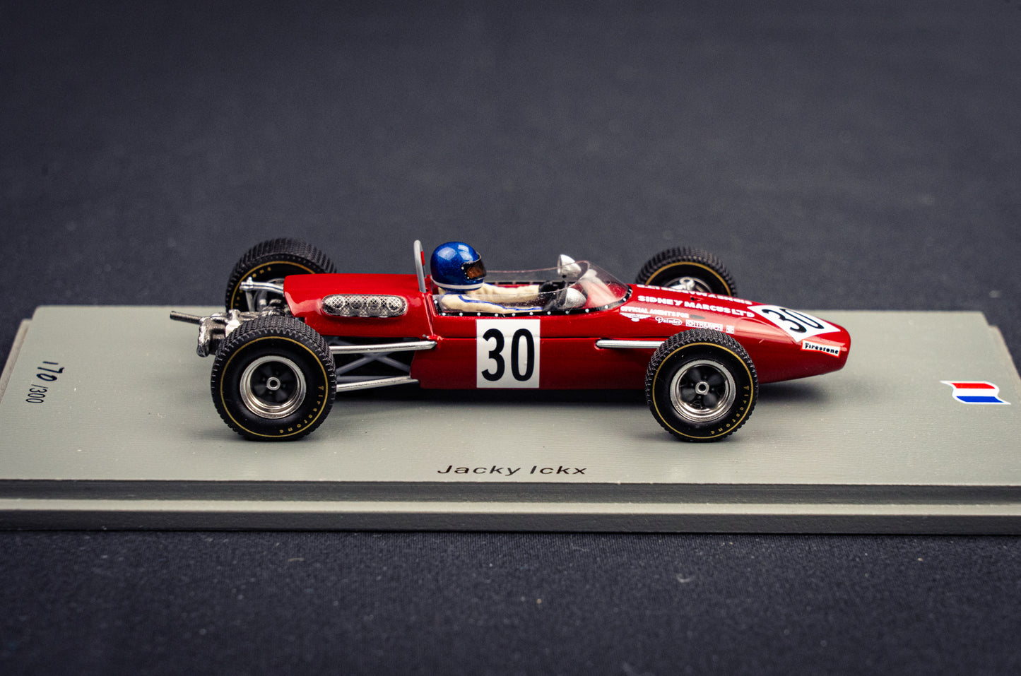 Brabham BT23C #30 lim. 300 Stk. Jacky Ickx - GP de Reims F2 1969 - Spark 1:43