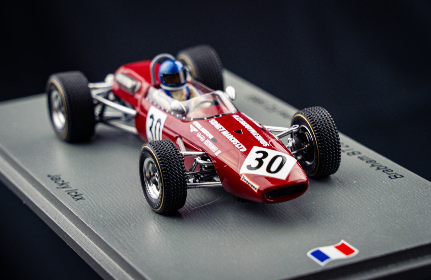 Brabham BT23C #30 lim. 300 Stk. Jacky Ickx - GP de Reims F2 1969 - Spark 1:43