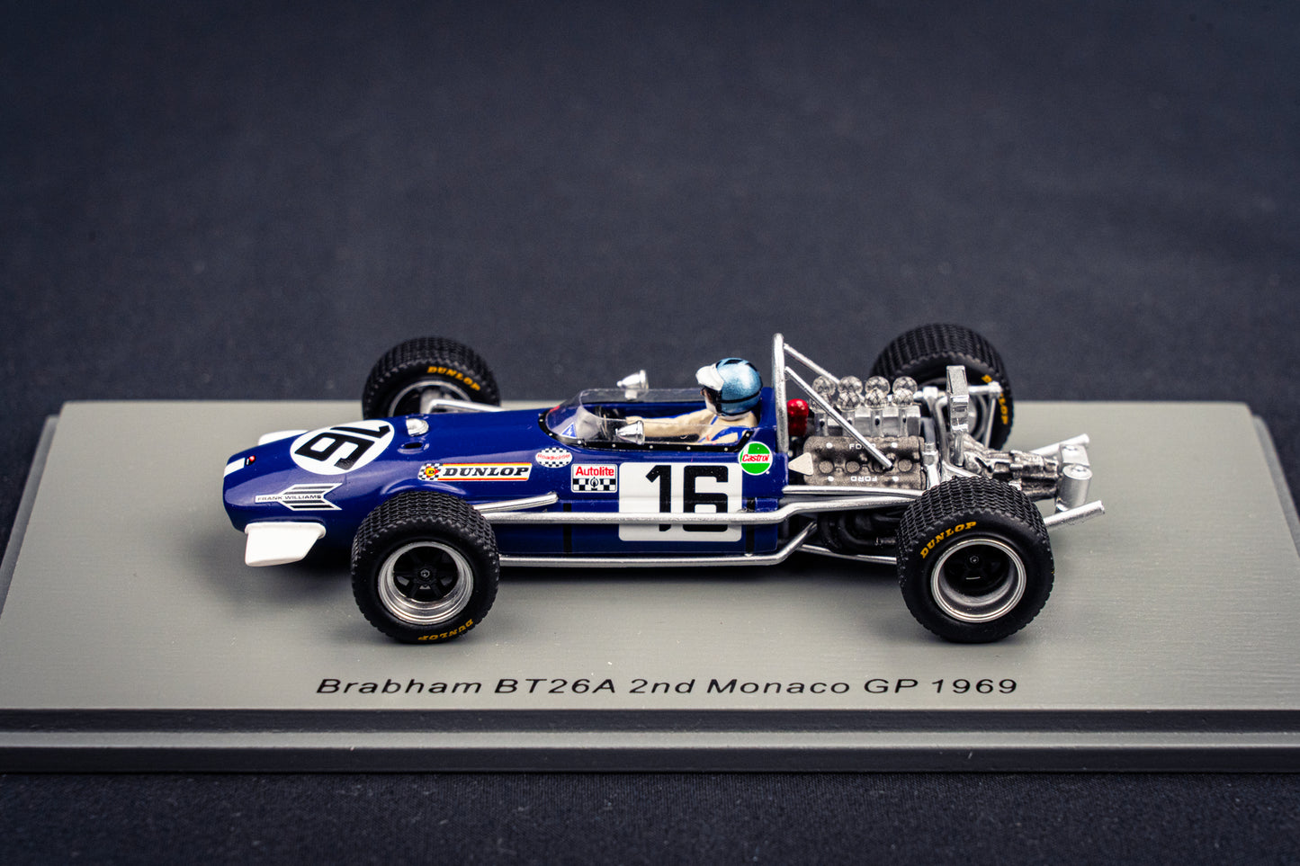 Brabham BT26A #16 Piers Courage - P2 GP Monaco 1969 - Spark 1:43