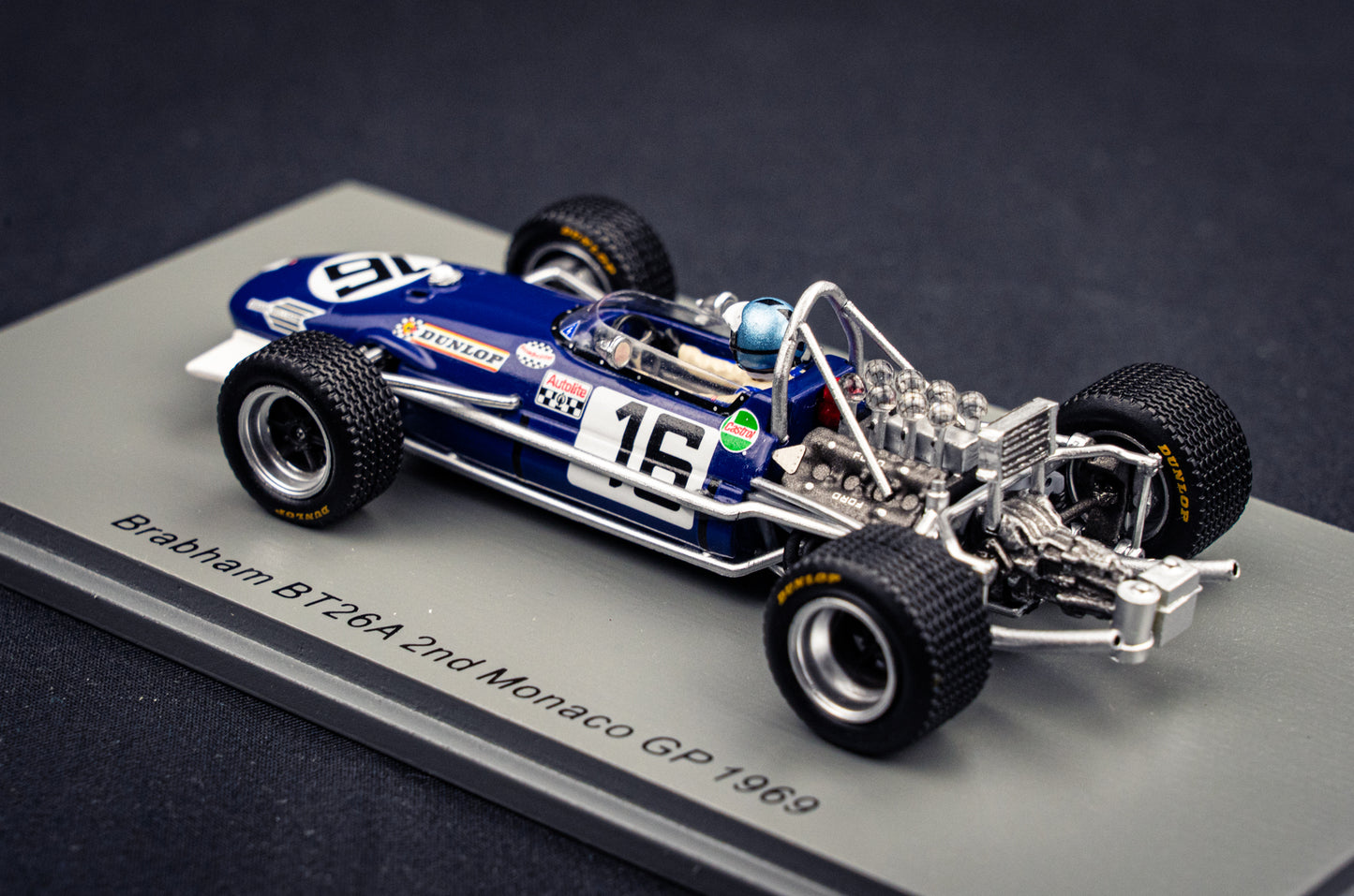 Brabham BT26A #16 Piers Courage - P2 GP Monaco 1969 - Spark 1:43
