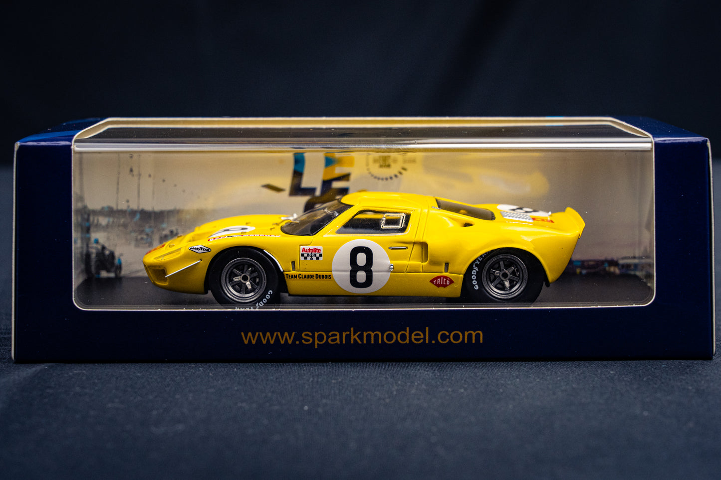 Ford GT40 #8 W.Mairesse / Beurlys / Blaton - 24h LeMans 1968 - Spark 1:43