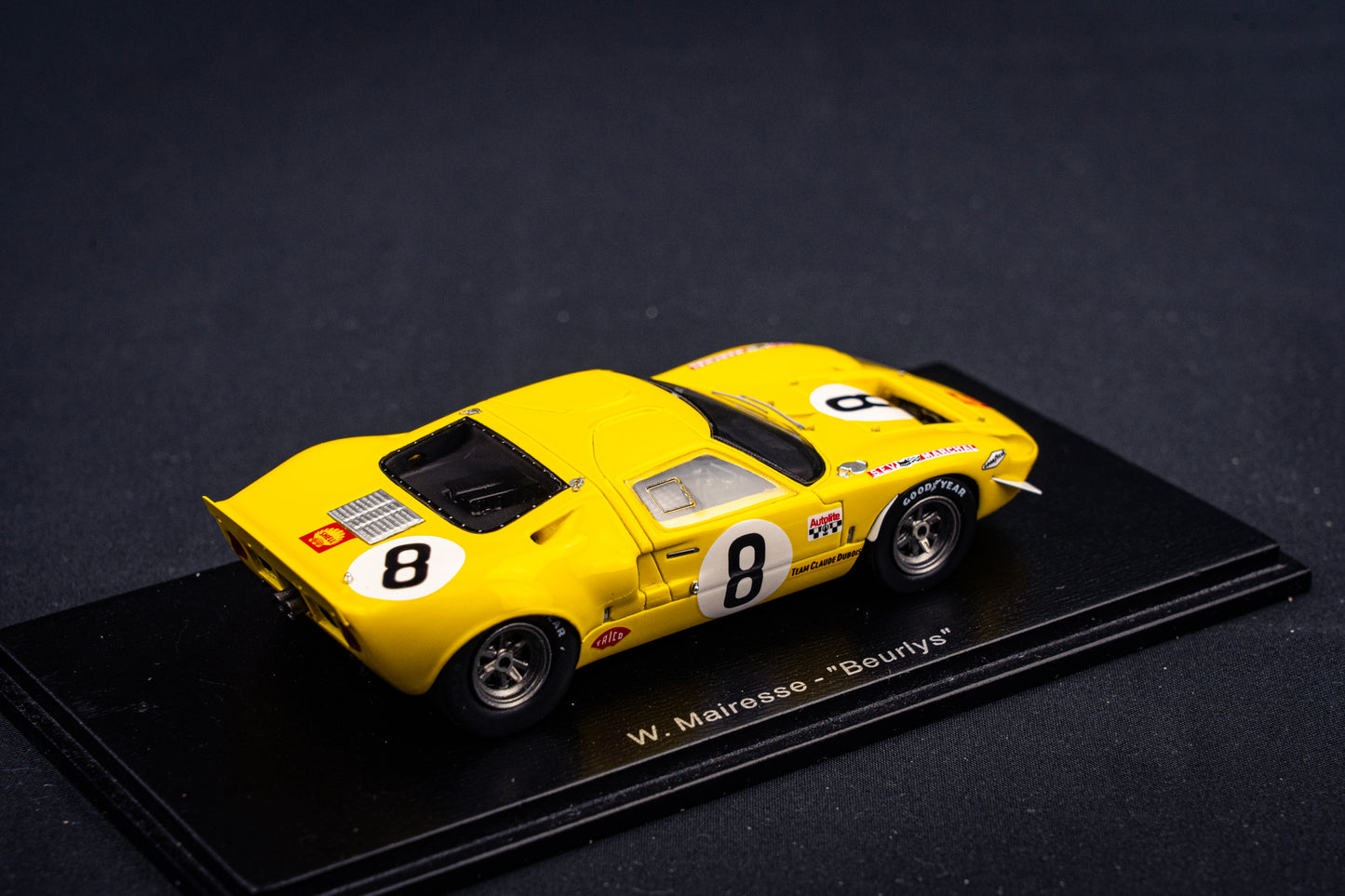 Ford GT40 #8 W.Mairesse / Beurlys / Blaton - 24h LeMans 1968 - Spark 1:43