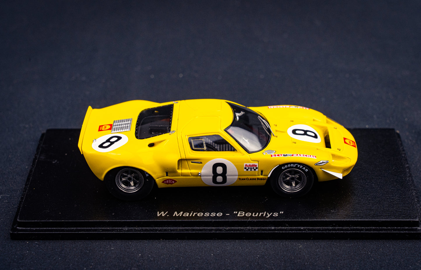 Ford GT40 #8 W.Mairesse / Beurlys / Blaton - 24h LeMans 1968 - Spark 1:43