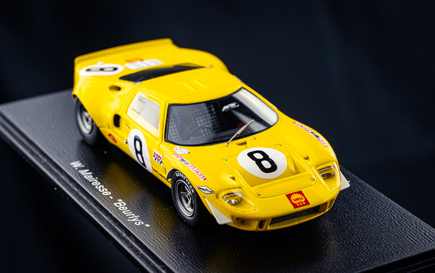 Ford GT40 #8 W.Mairesse / Beurlys / Blaton - 24h LeMans 1968 - Spark 1:43