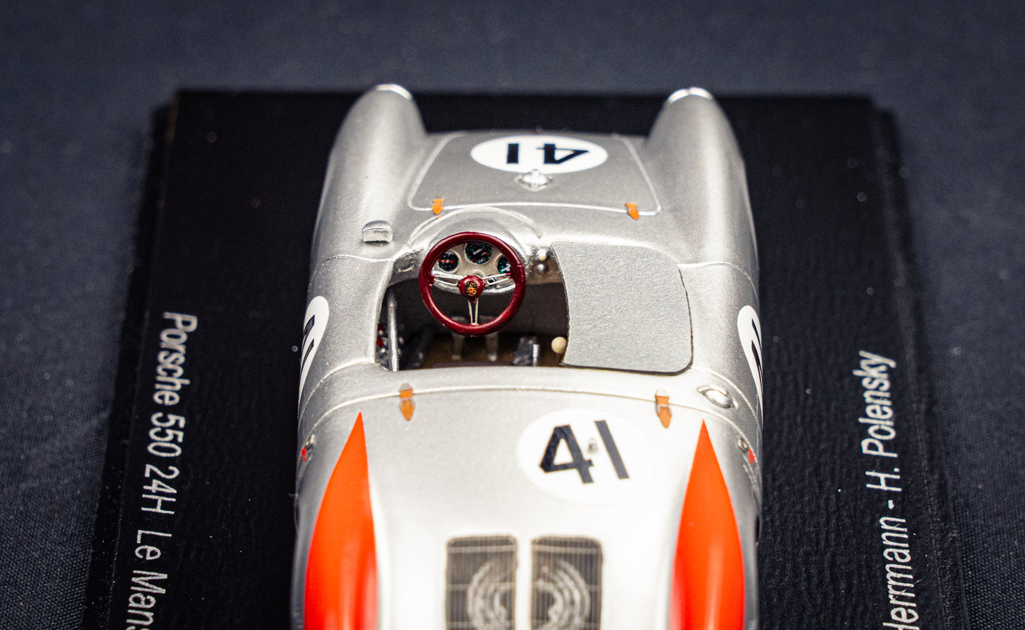 Porsche 550 #41 Herrmann / Polensky - 24h LeMans 54 - Spark 1:43