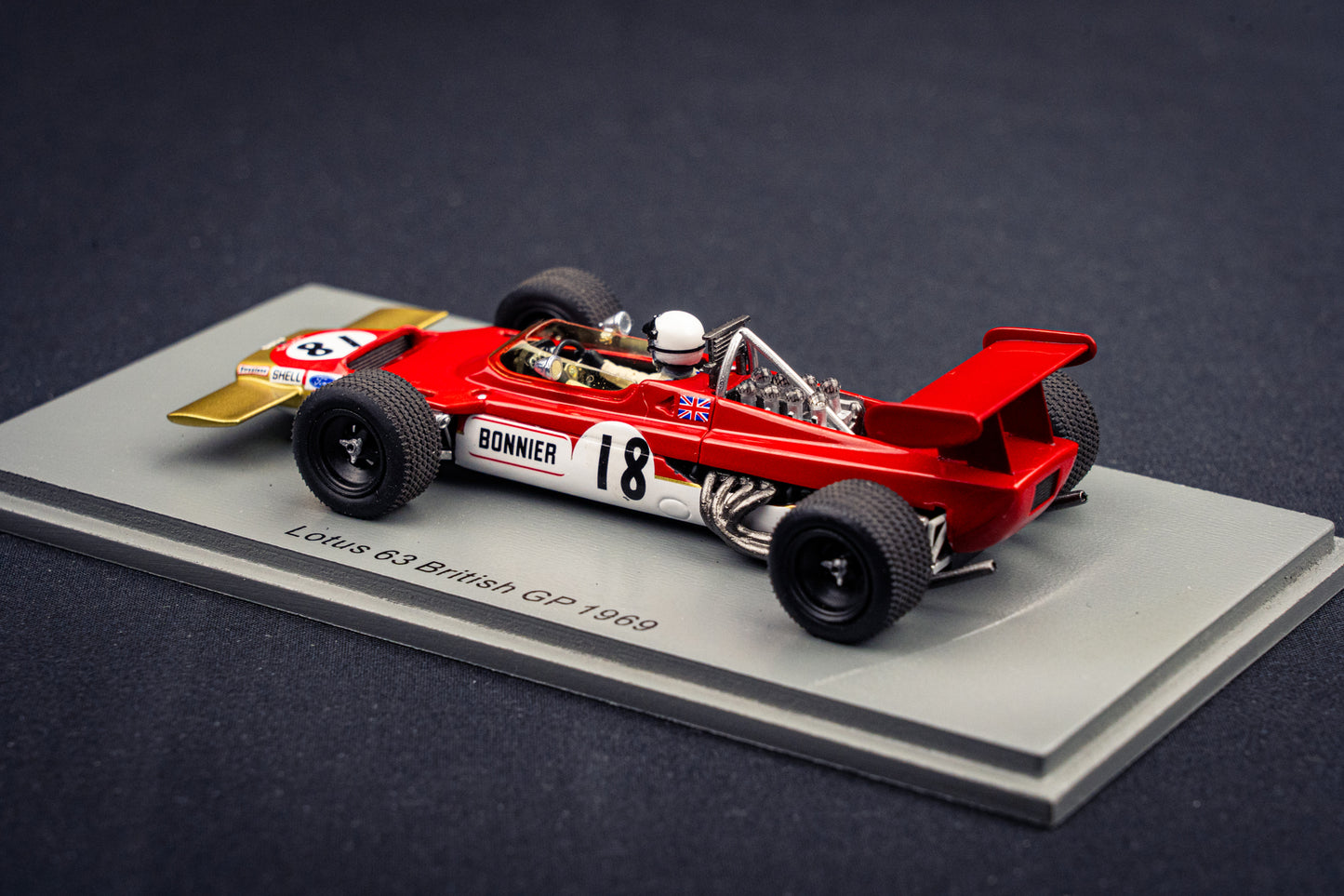 Lotus 63 #18 Jo Bonnier - British GP 1969 - Spark 1:43