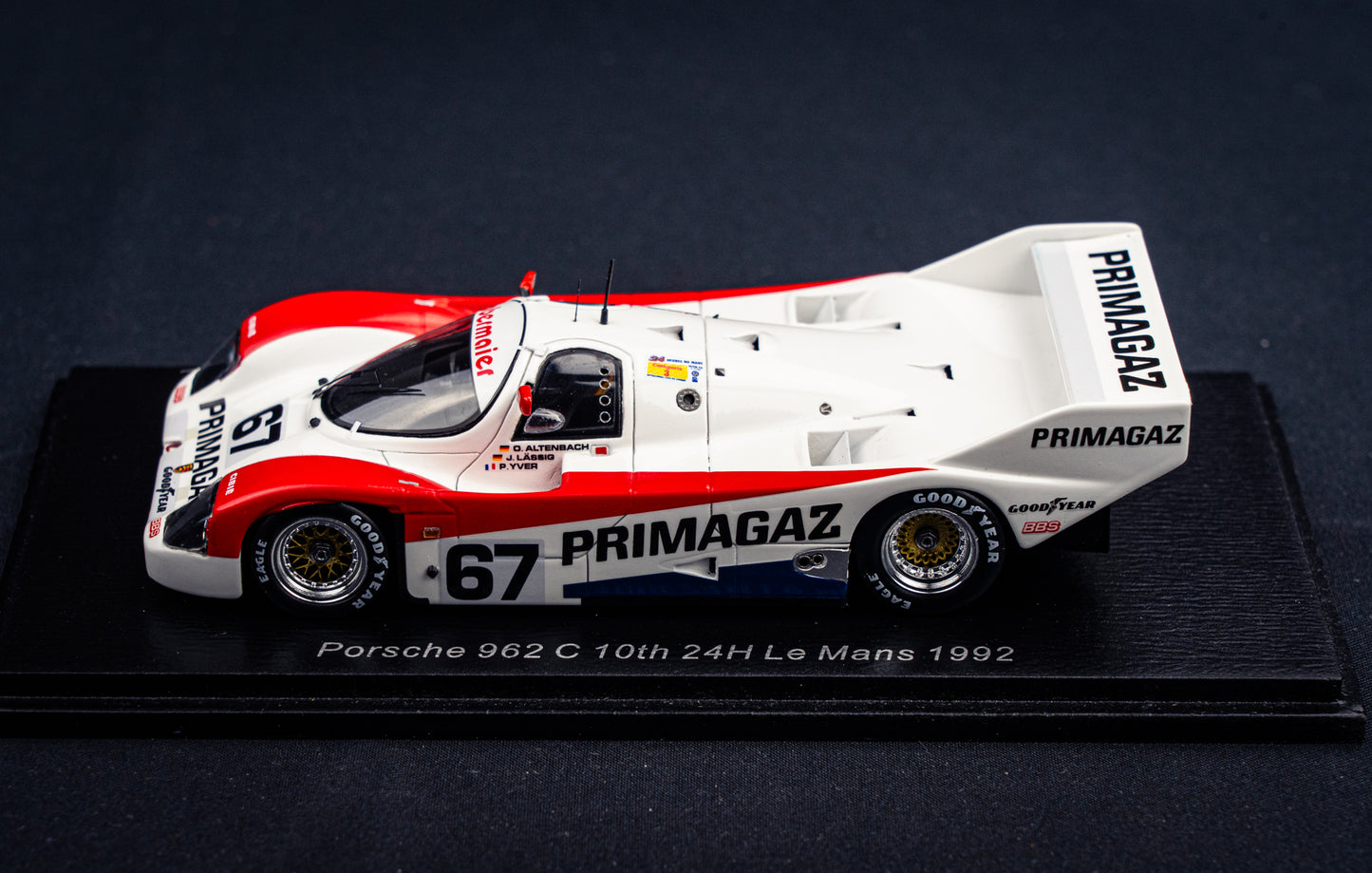 Porsche 962C #67 Yver/Lässig/Altenbach - P10 24h LeMans 1992 - Spark 1:43