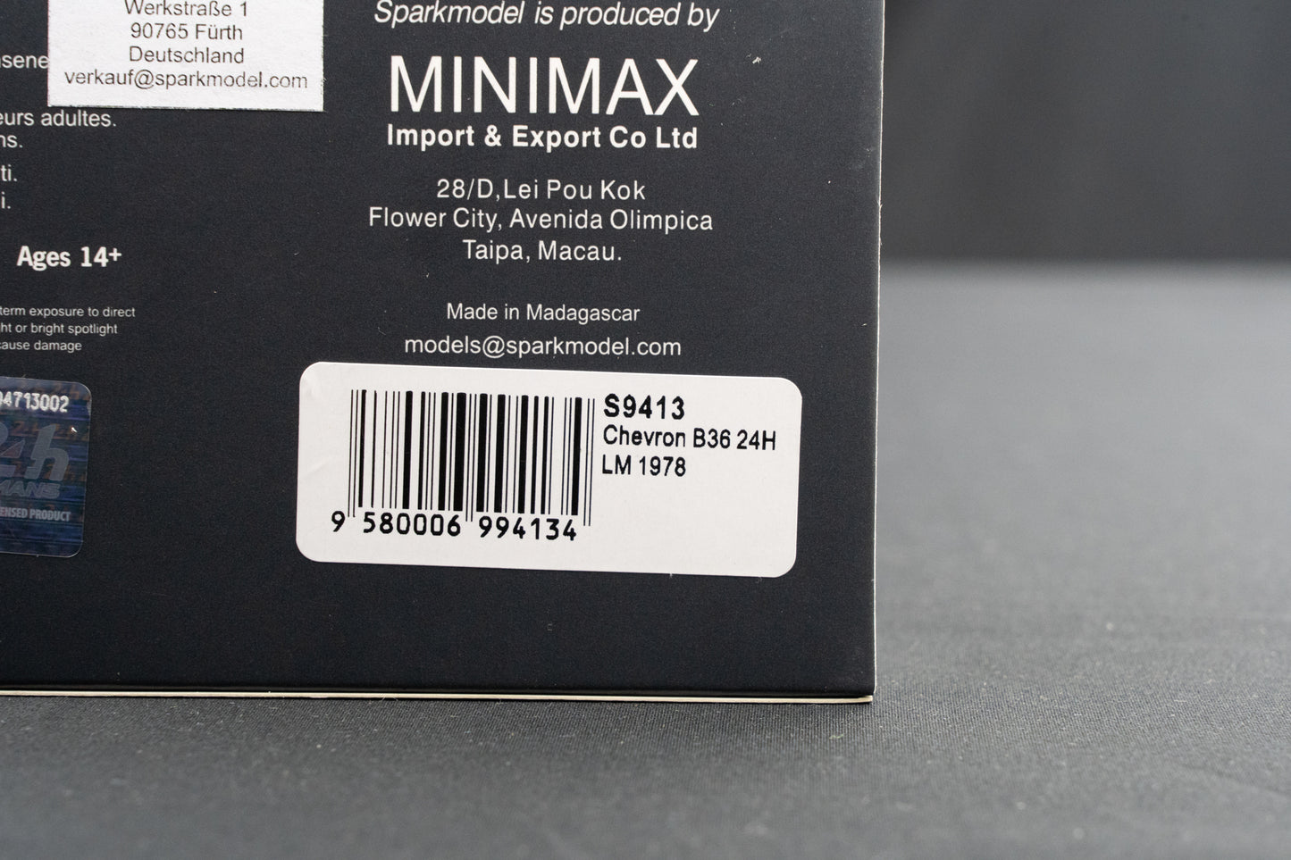 Chevron B36 #30 Henry / Dufrene / Cohen-Olivar - 24h LeMans 1978 - Spark 1:43