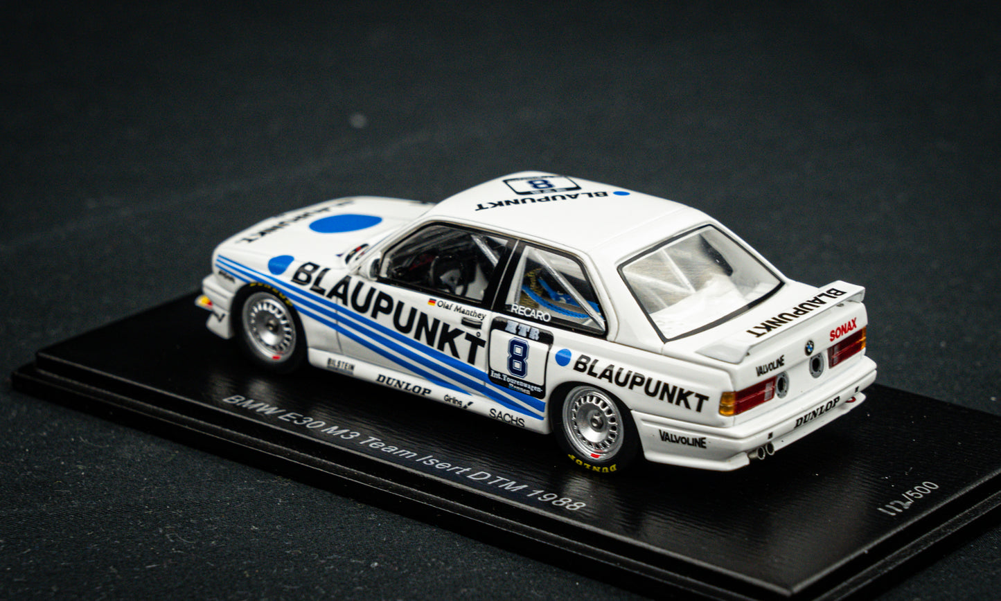 BMW E30 M3 lim. edition 500 Stk. no.8 O. Manthey Team Isert - DTM 1988 - Spark 1:43