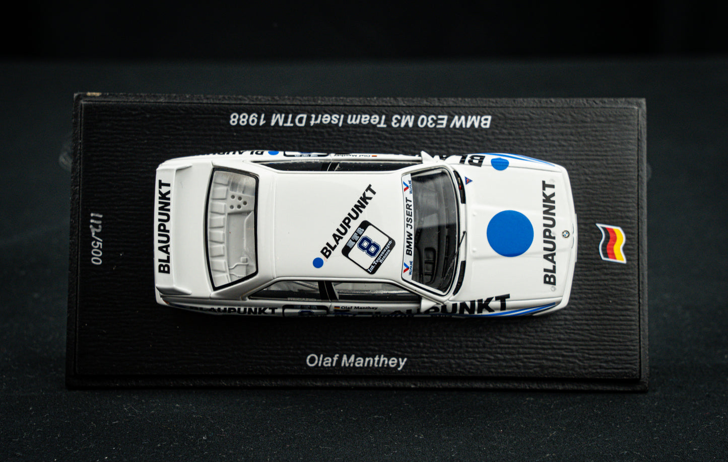 BMW E30 M3 lim. edition 500 Stk. no.8 O. Manthey Team Isert - DTM 1988 - Spark 1:43