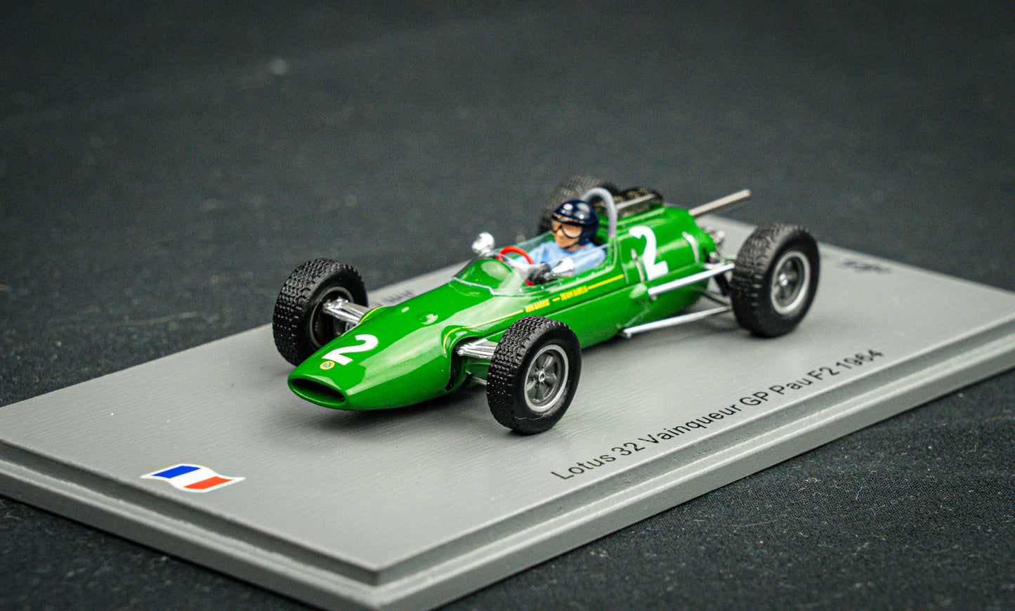 Jim Clark - Lotus 32 no.2 - Sieger GP Pau F2 1964 - lim. edition 500 Stk. Spark 1:43