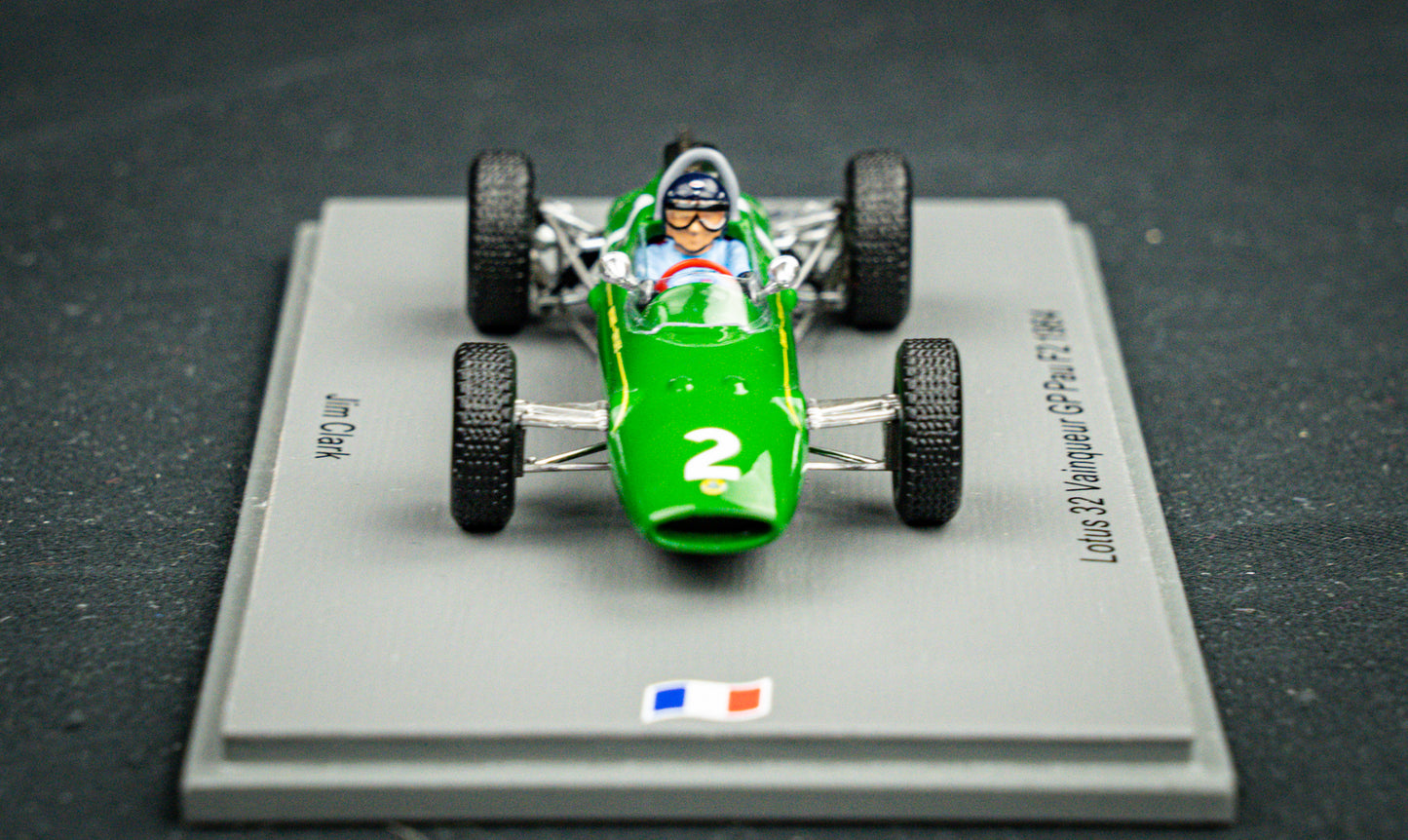 Jim Clark - Lotus 32 no.2 - Sieger GP Pau F2 1964 - lim. edition 500 Stk. Spark 1:43