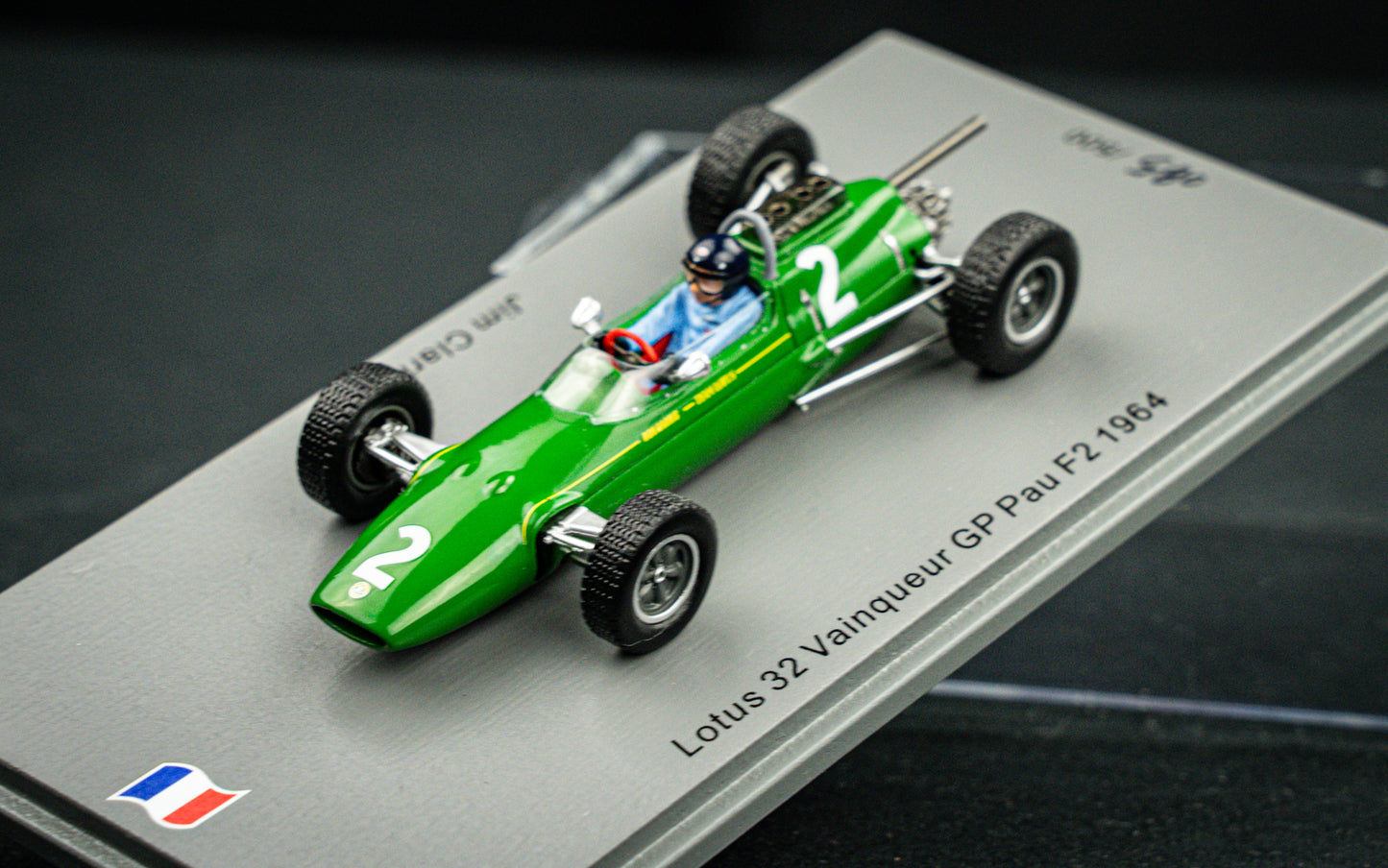 Jim Clark - Lotus 32 no.2 - Sieger GP Pau F2 1964 - lim. edition 500 Stk. Spark 1:43