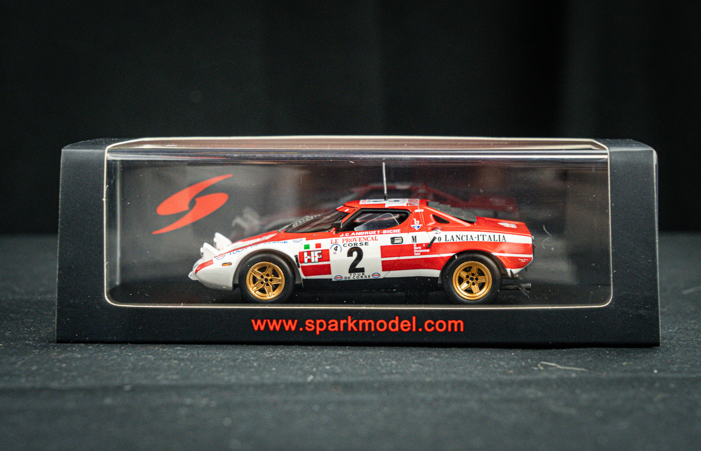 Lancia Stratos HF no.2 Andruet / Biche - Sieger Tour de Corse 1974 - Spark 1:43