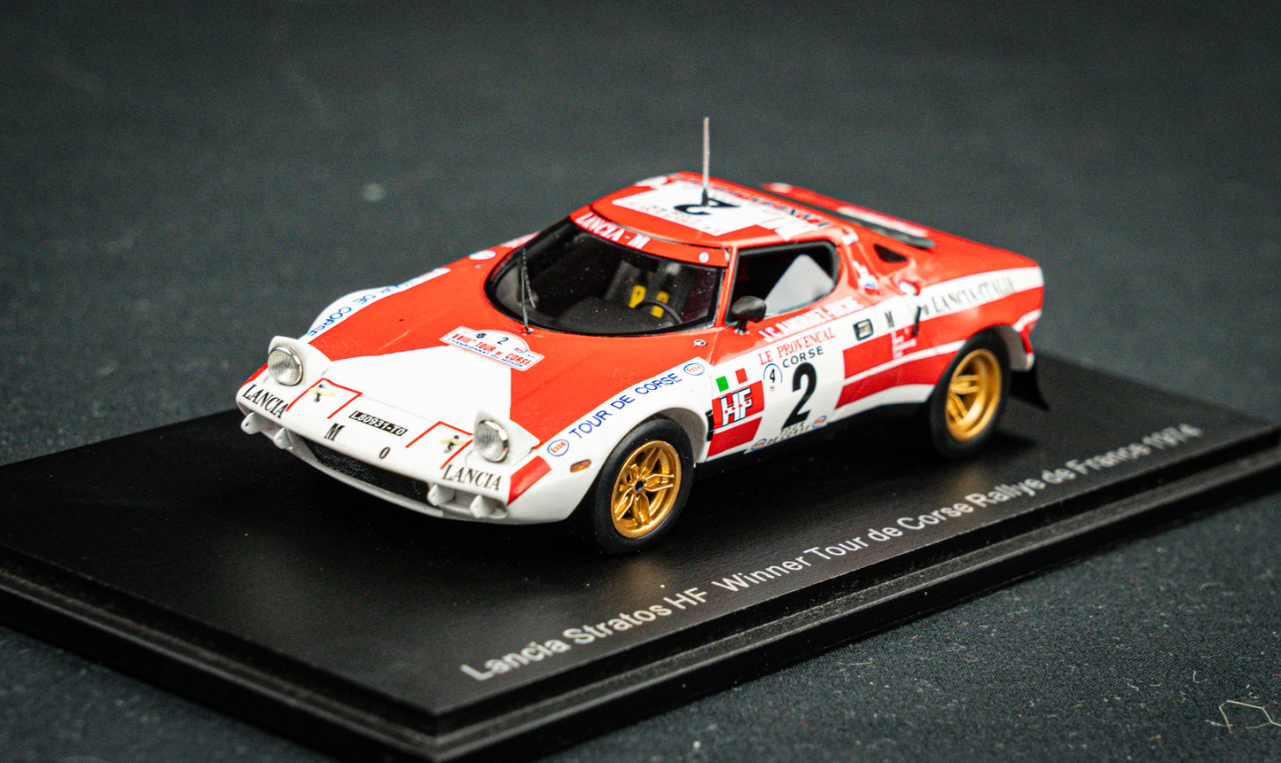 Lancia Stratos HF no.2 Andruet / Biche - Sieger Tour de Corse 1974 - Spark 1:43