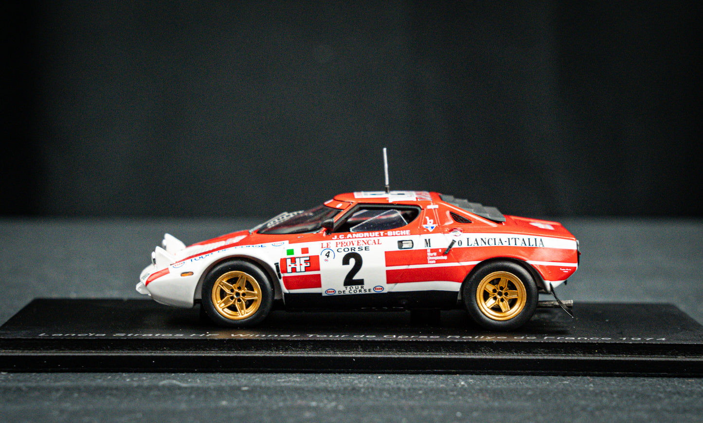 Lancia Stratos HF no.2 Andruet / Biche - Sieger Tour de Corse 1974 - Spark 1:43