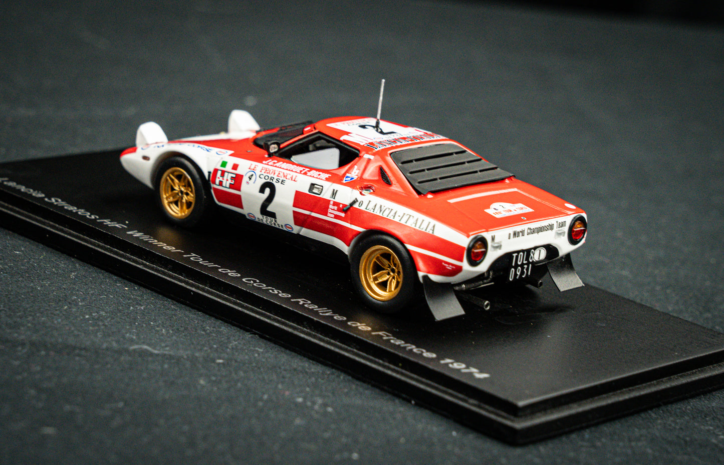 Lancia Stratos HF no.2 Andruet / Biche - Sieger Tour de Corse 1974 - Spark 1:43
