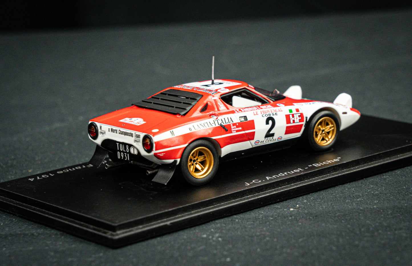 Lancia Stratos HF no.2 Andruet / Biche - Sieger Tour de Corse 1974 - Spark 1:43
