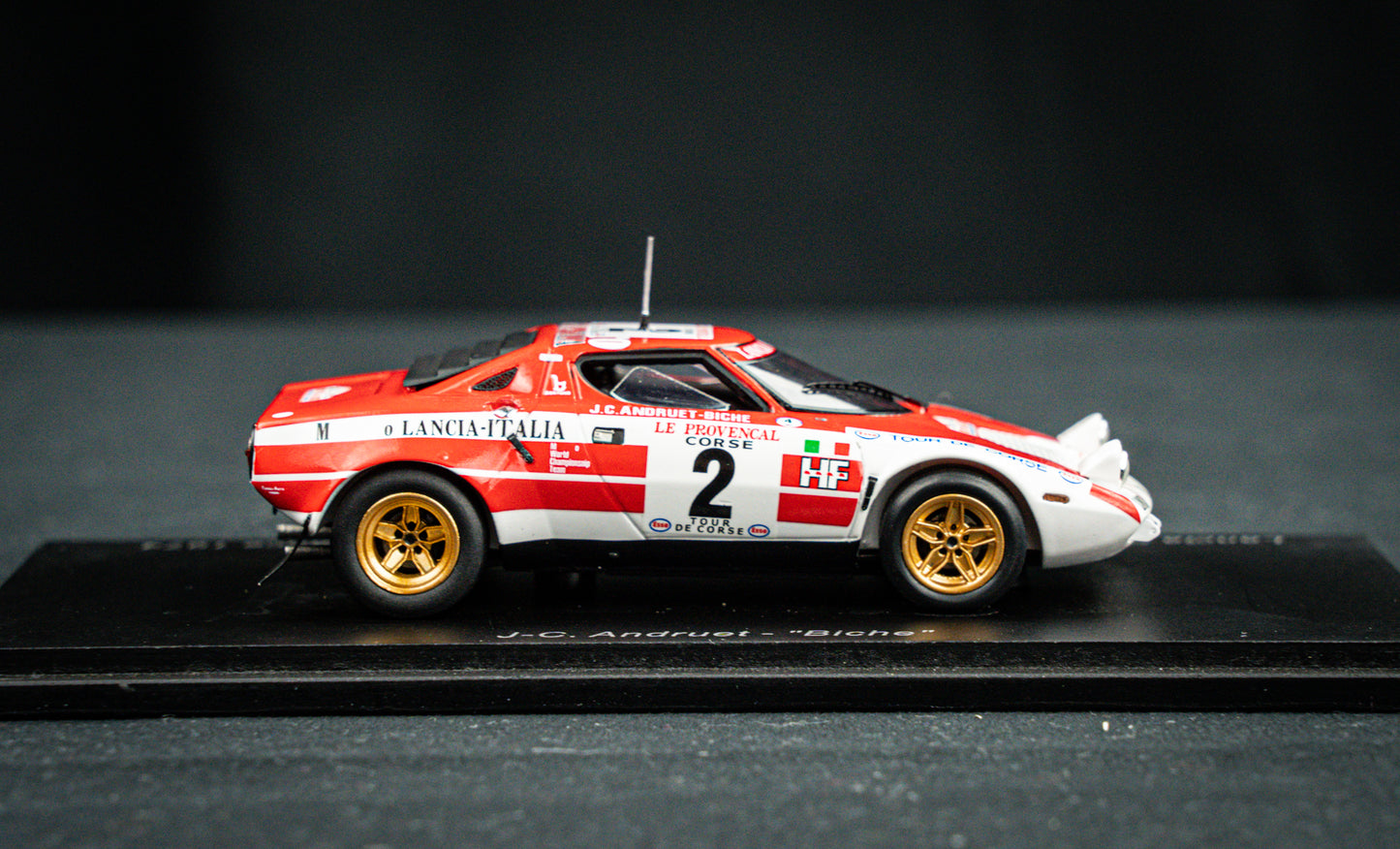 Lancia Stratos HF no.2 Andruet / Biche - Sieger Tour de Corse 1974 - Spark 1:43