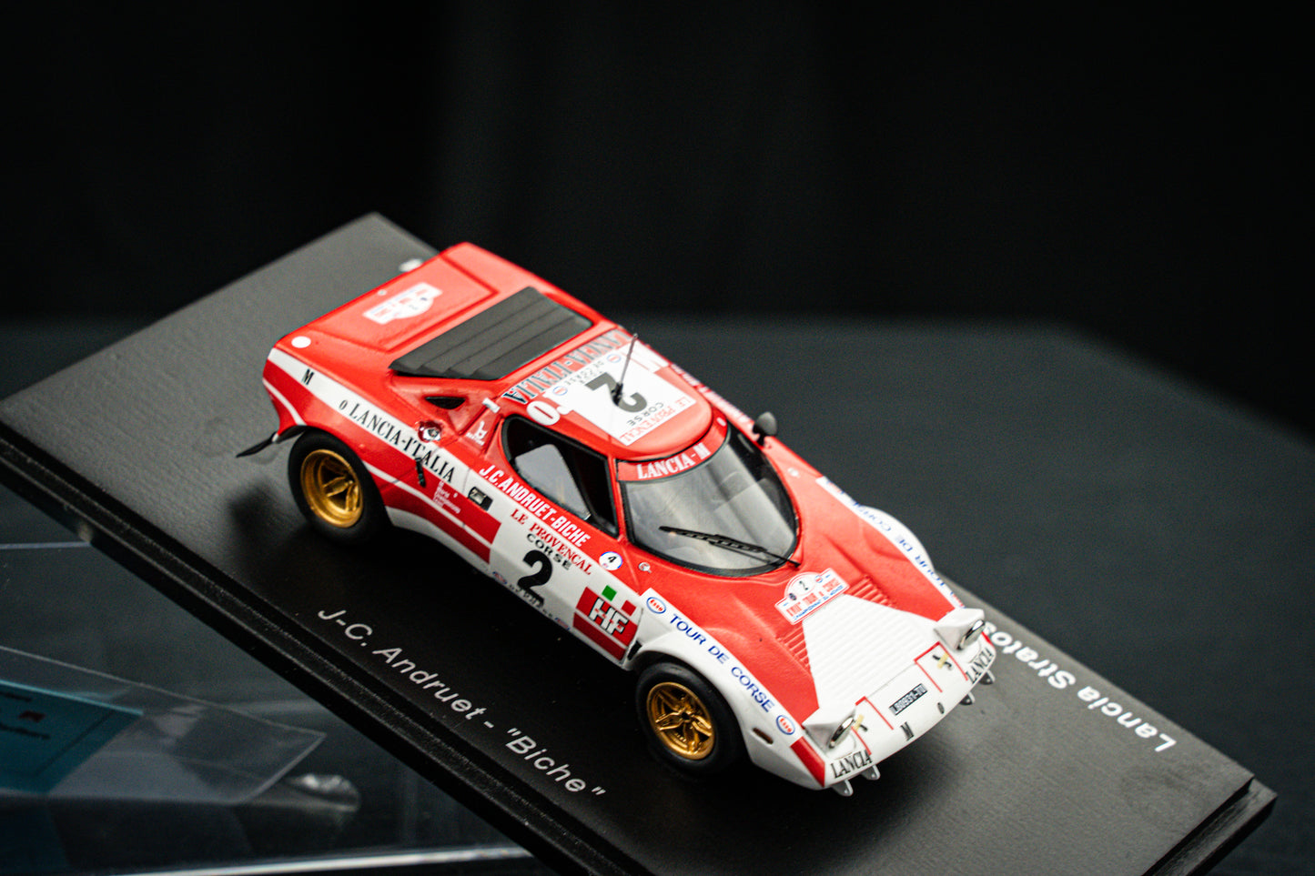 Lancia Stratos HF no.2 Andruet / Biche - Sieger Tour de Corse 1974 - Spark 1:43