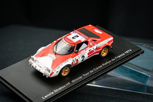 Lancia Stratos HF no.2 Andruet / Biche - Sieger Tour de Corse 1974 - Spark 1:43