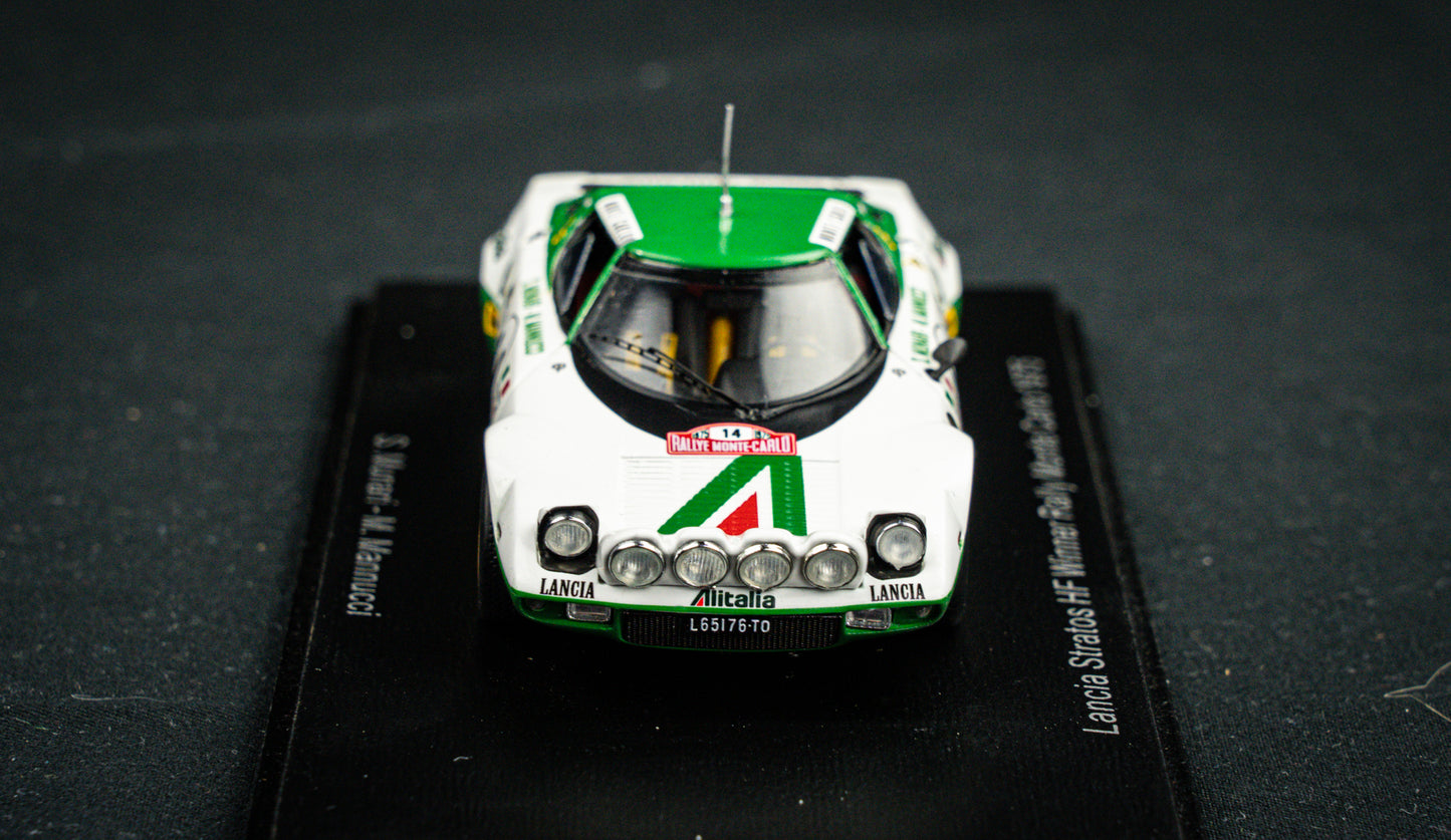 Lancia Stratos HF no.14 S. Munari / Mannucci - Sieger Monte Carlo Rallye 75 - Spark 1:43