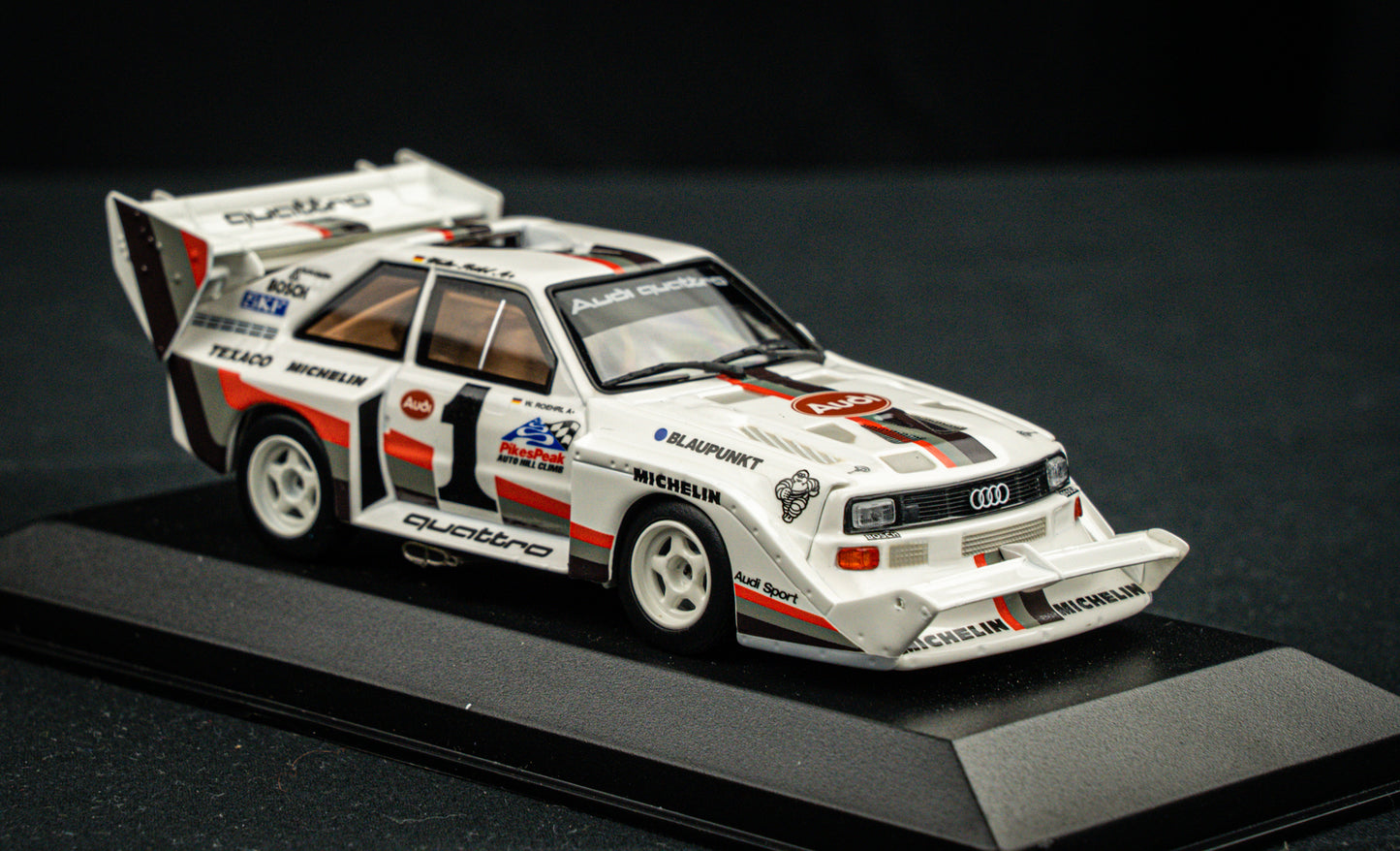Audi Sport quattro S1 lim. 504 Stk. #1 Walter Röhrl - Sieger Pikes Peak 1987 - Minichamps 1:43
