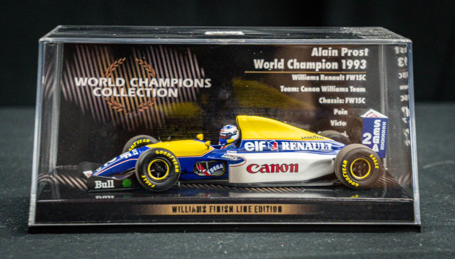 Alain Prost #2 Williams FW15C Formel 1 Weltmeister 1993 - Minichamps 1:43