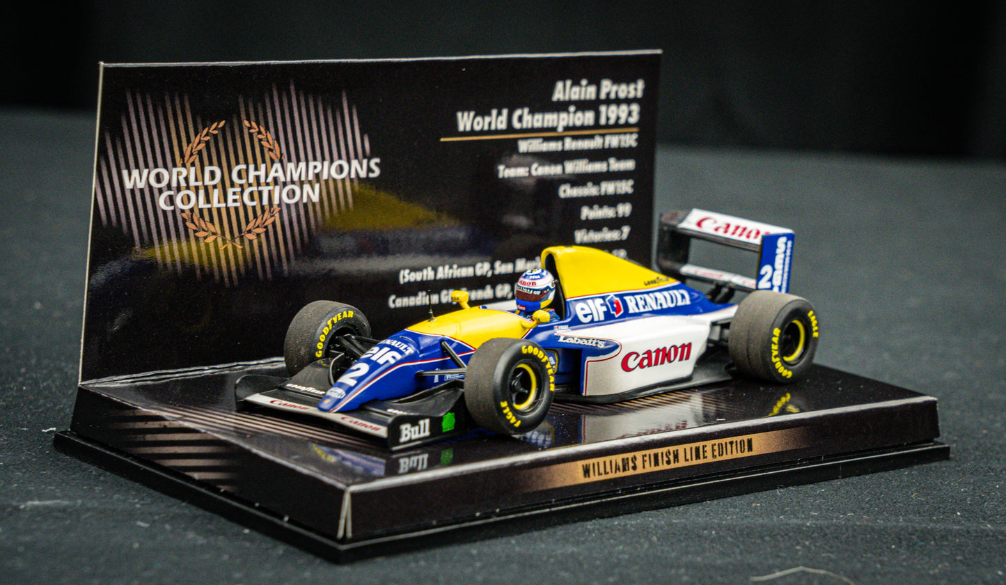 Alain Prost #2 Williams FW15C Formel 1 Weltmeister 1993 - Minichamps 1:43